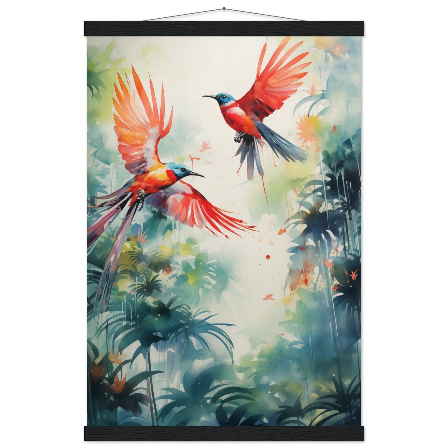 Humming Hues Poster with Hanger