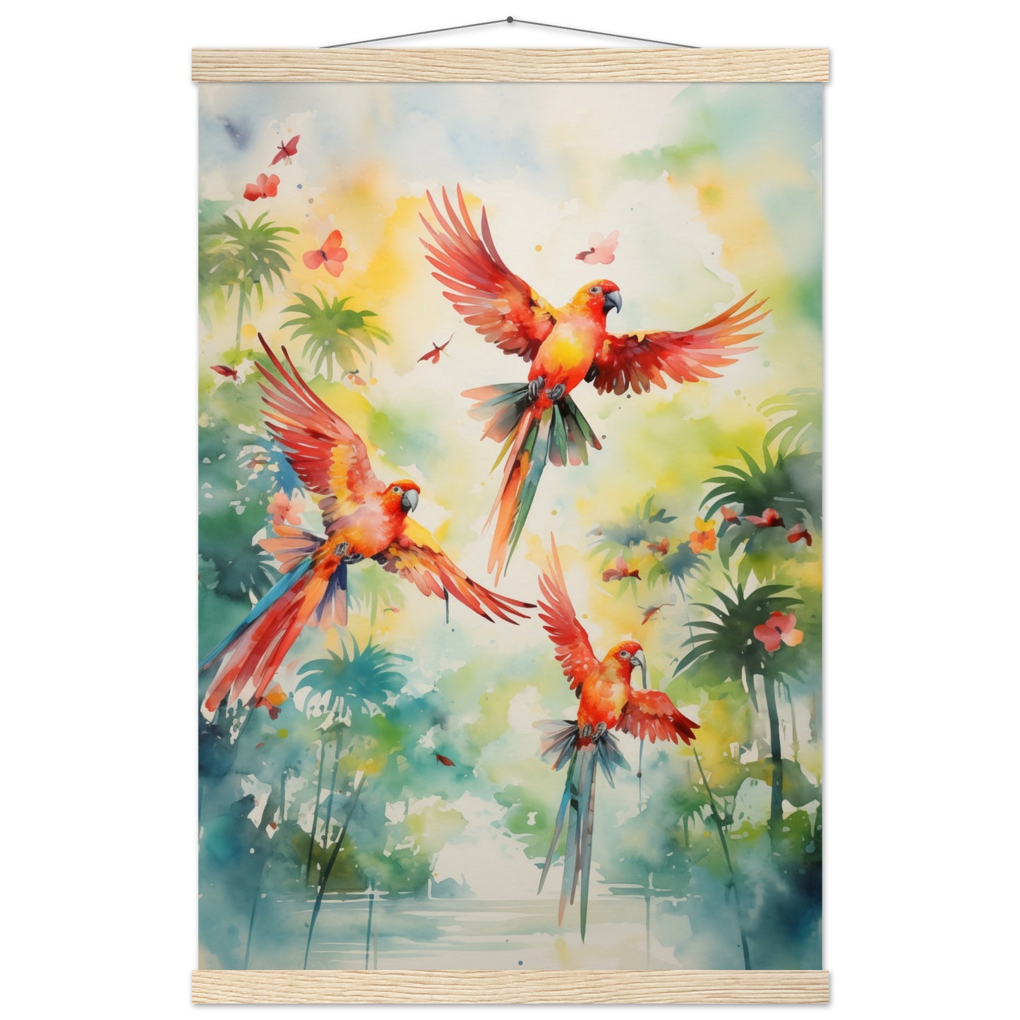 Feathered Palette Poster with Hanger