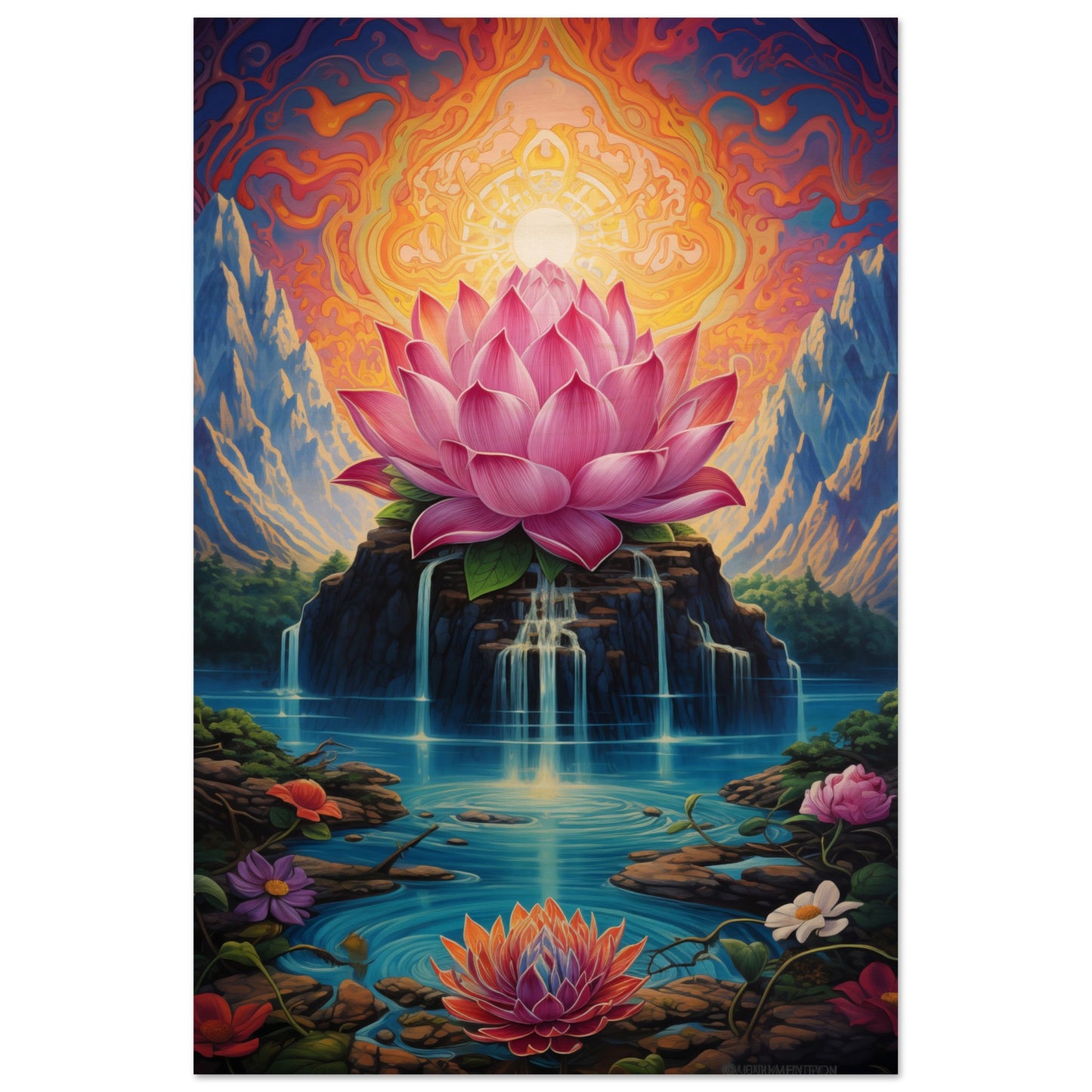 Lotus Blossom Wood Print