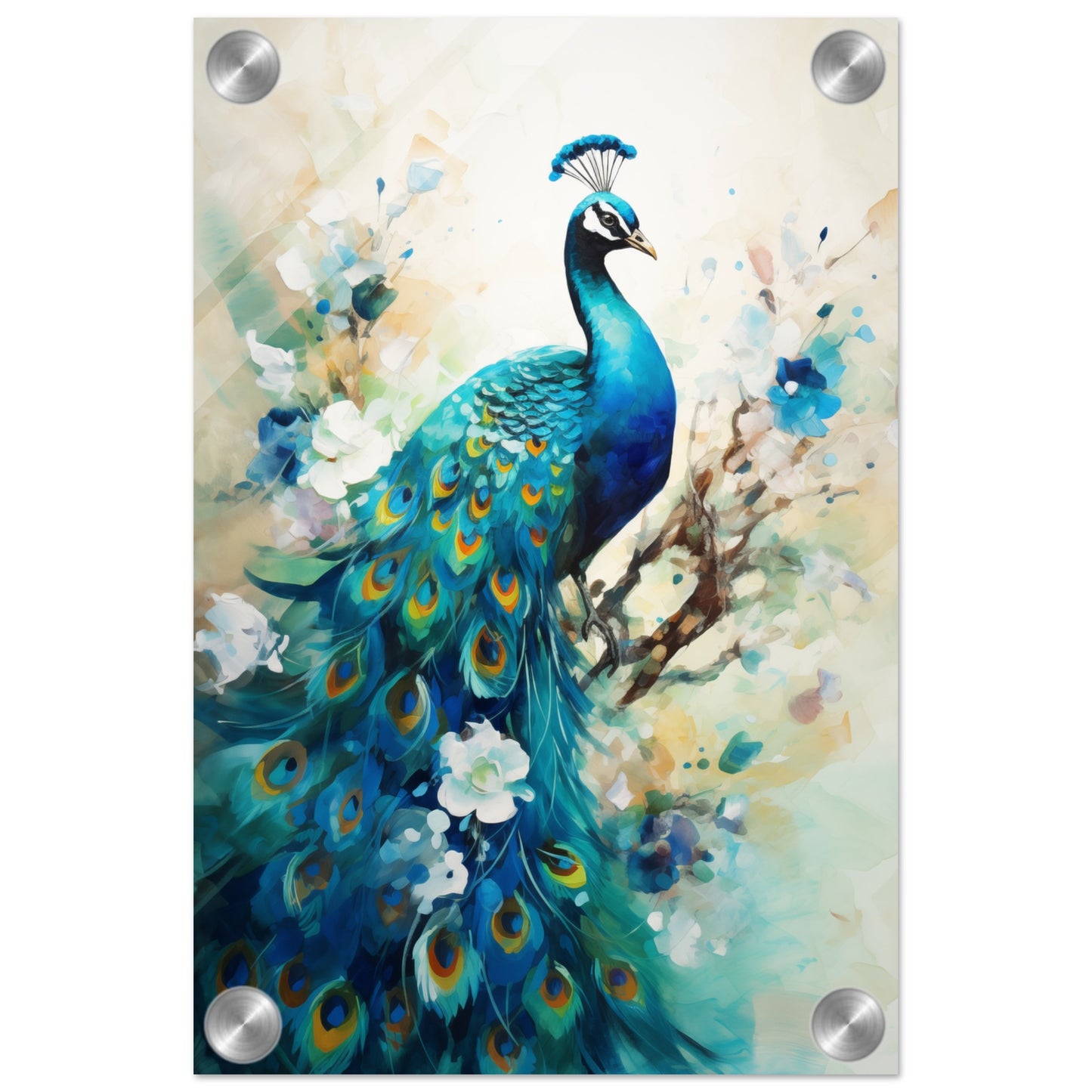 Peacock Dreams Acrylic Print