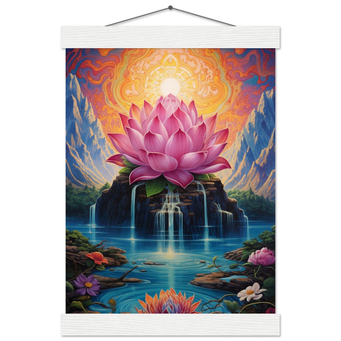 Lotus Blossom Poster with Hanger