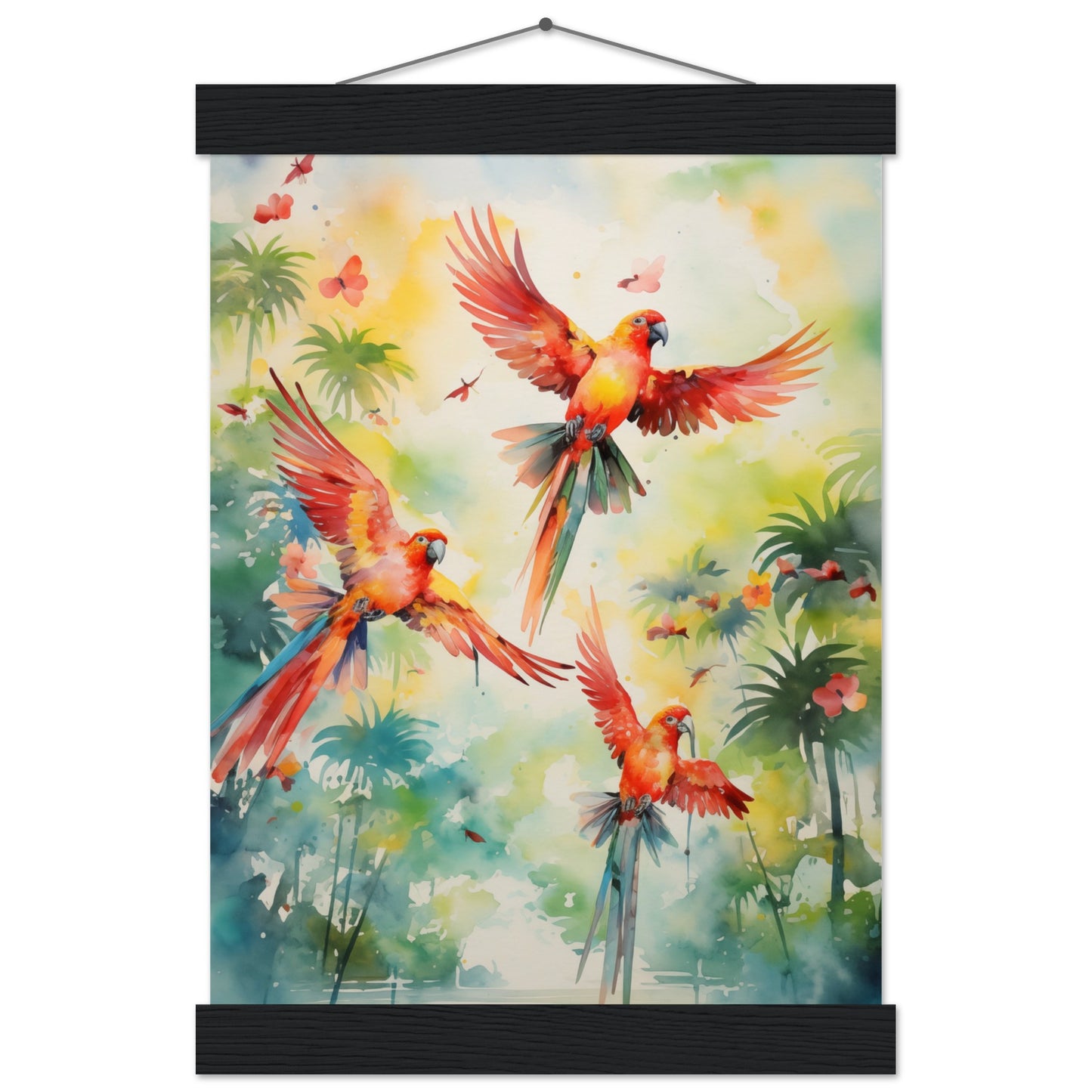 Feathered Palette Poster with Hanger