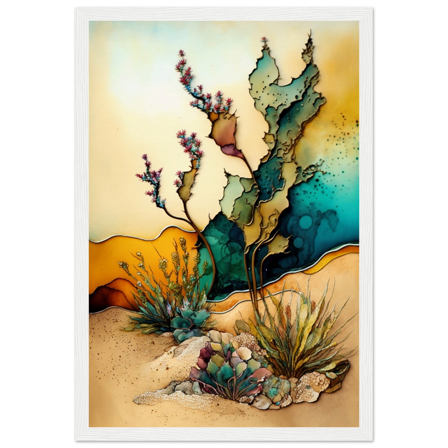 Desert Dream Treats Wooden Framed Poster