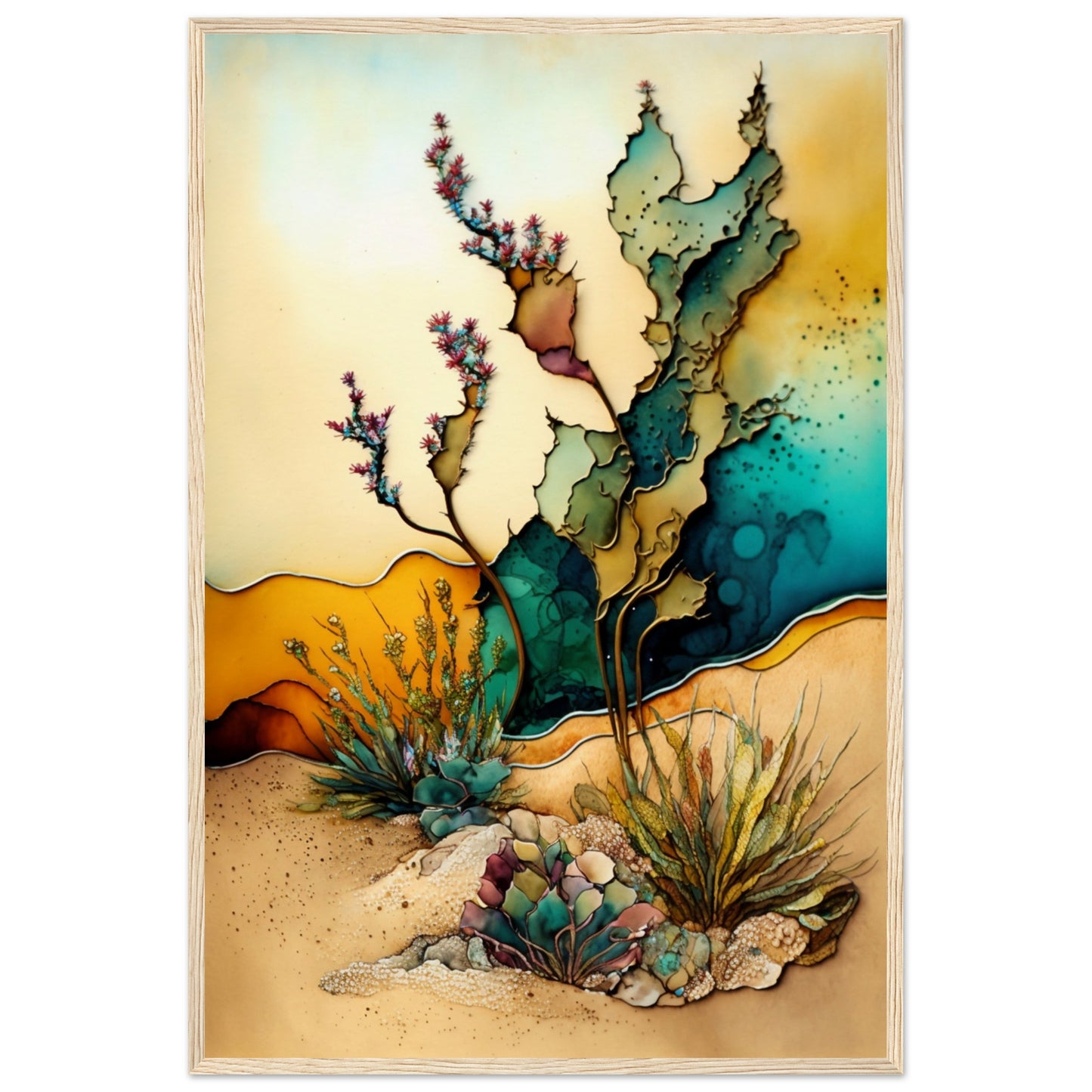 Desert Dream Treats Wooden Framed Poster