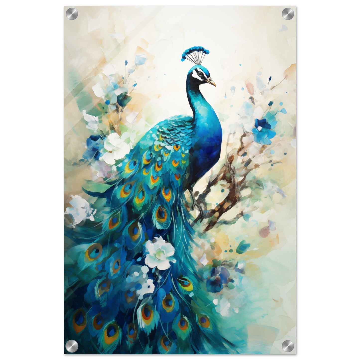 Peacock Dreams Acrylic Print