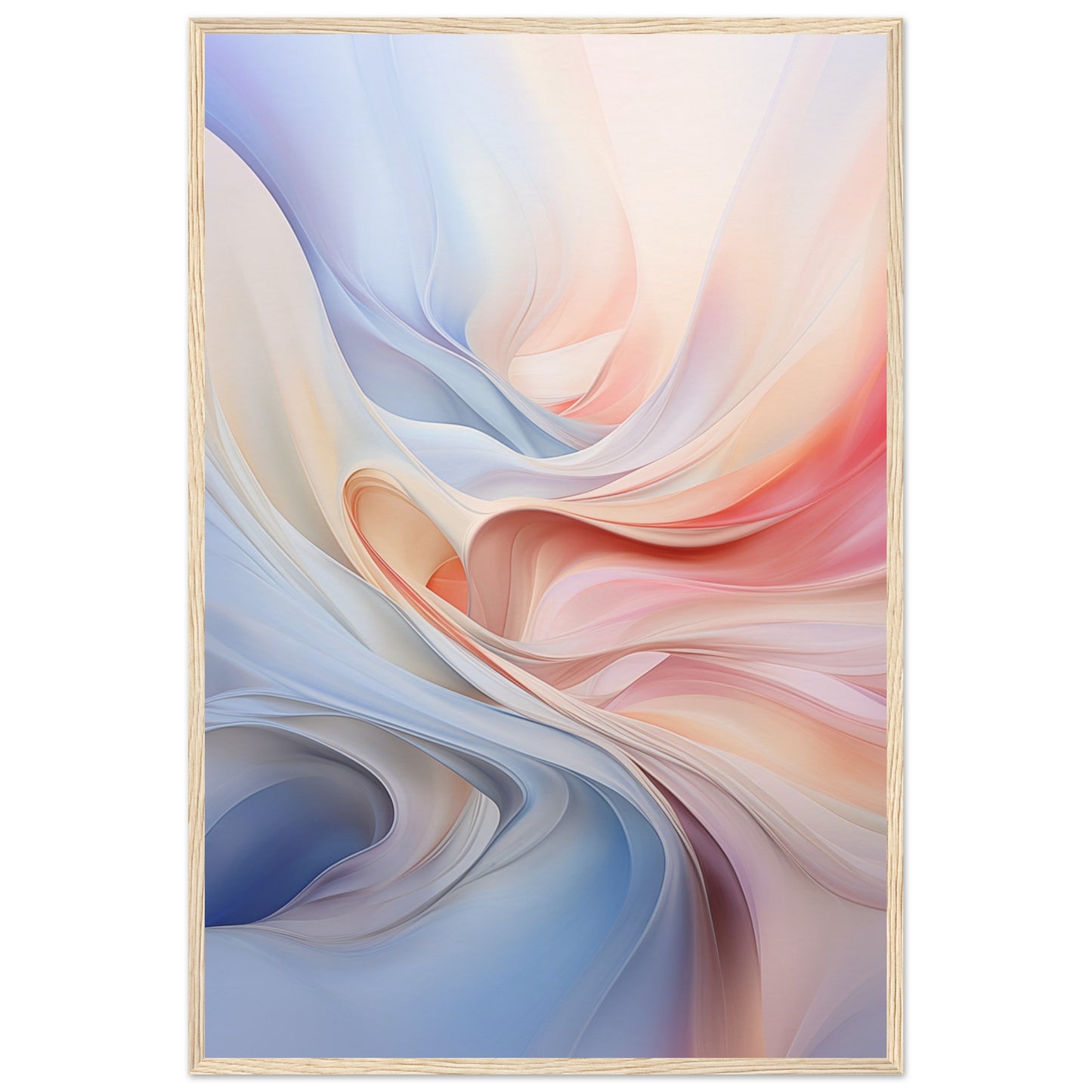 Abstract Swirl Wooden Framed Poster