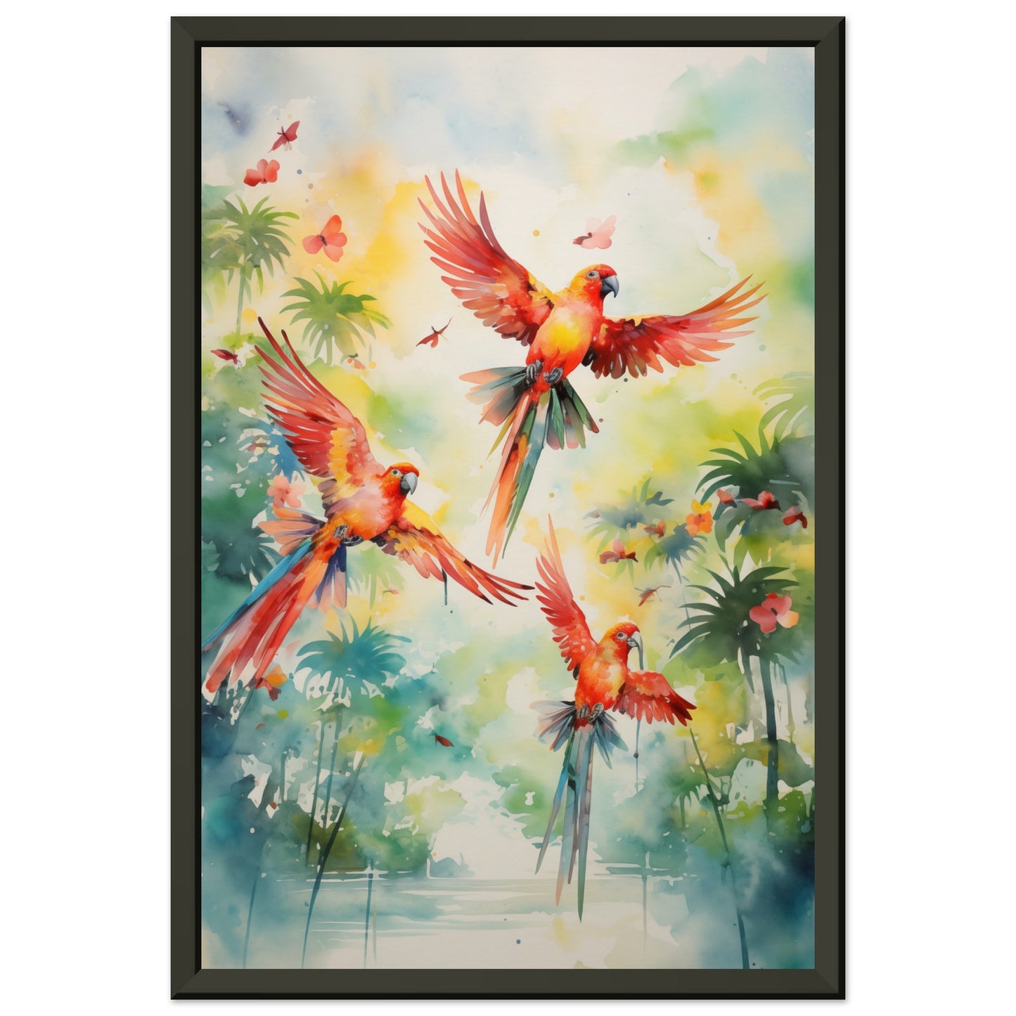 Feathered Palette Metal Framed Poster