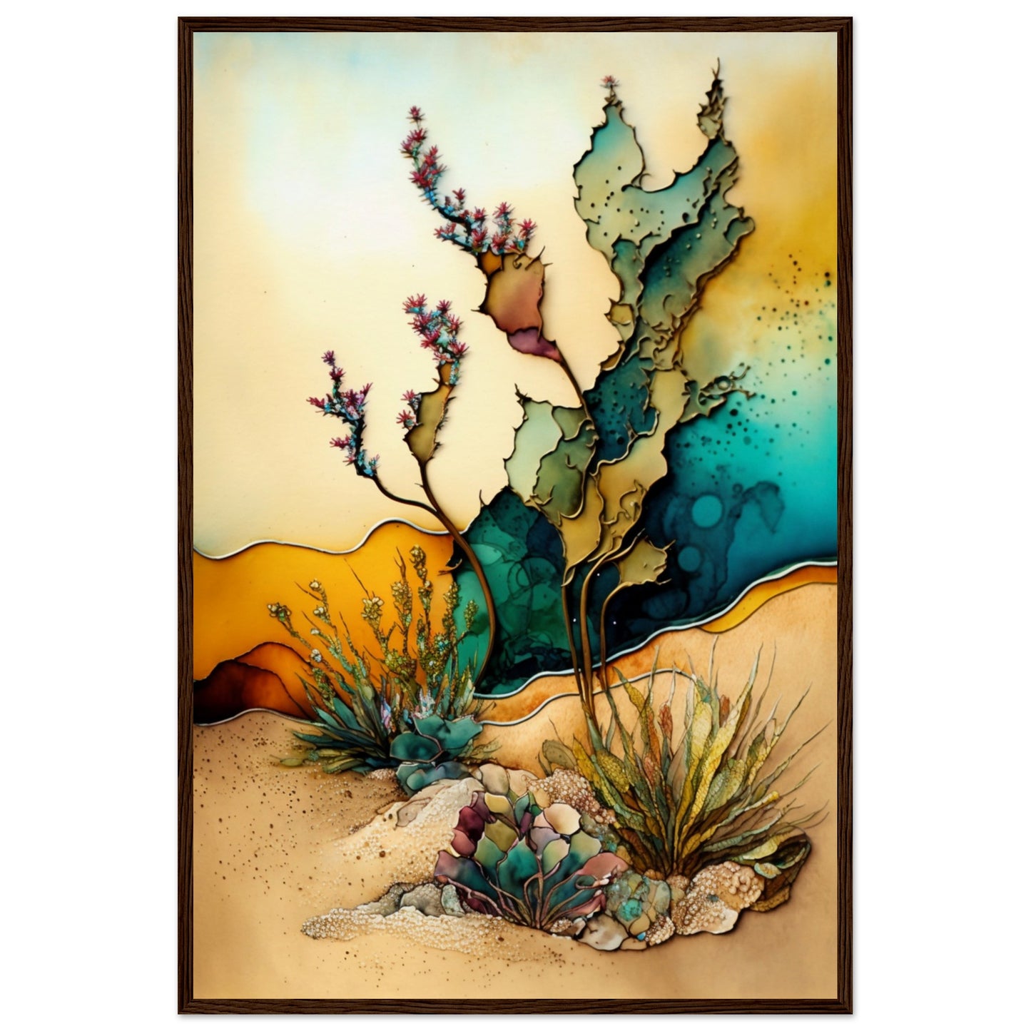 Desert Dream Treats Wooden Framed Poster