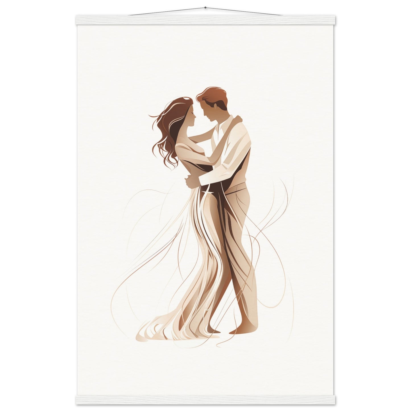 Dancing Couple Poster with Hanger