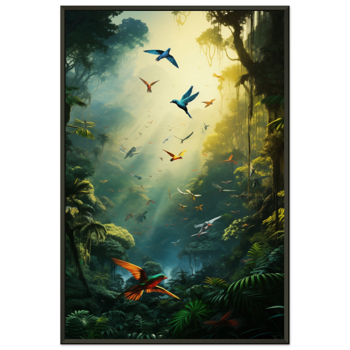 Feathered Finesse Metal Framed Poster