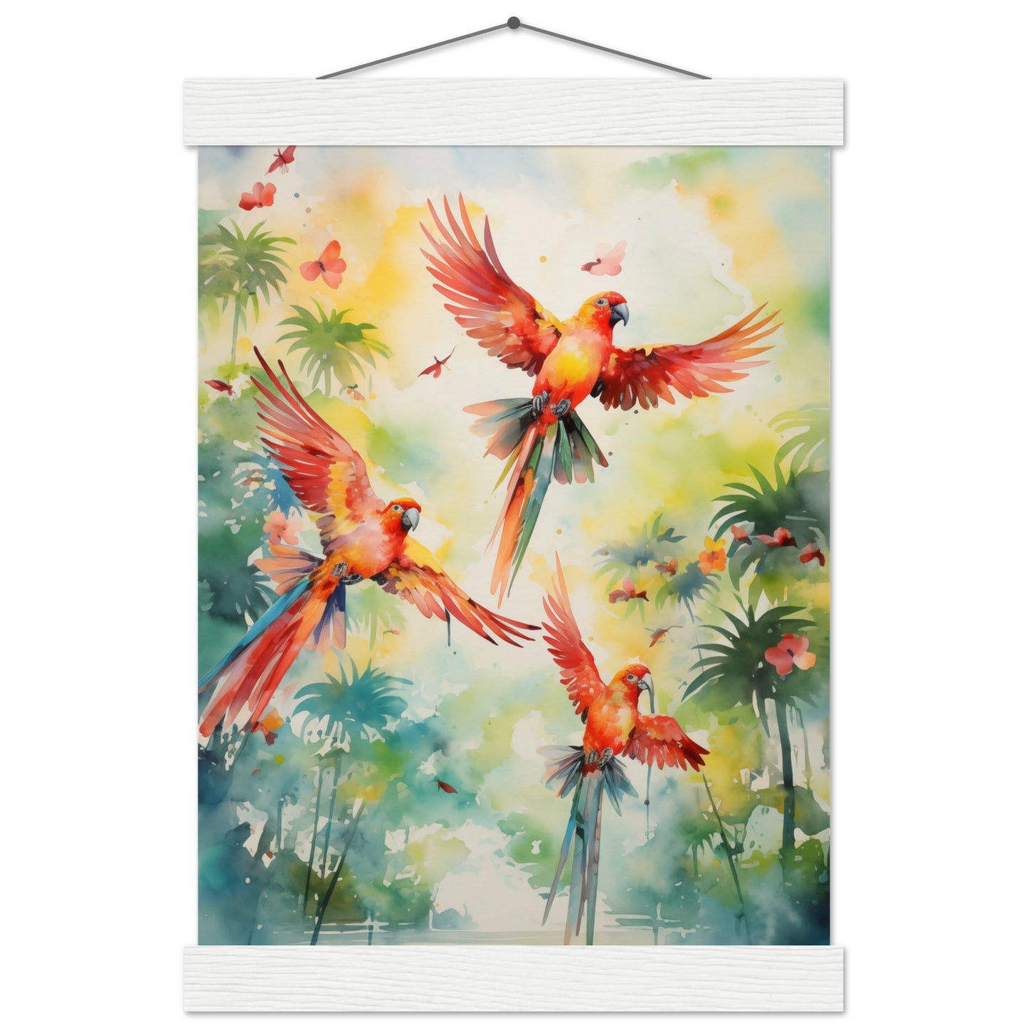 Feathered Palette Poster with Hanger