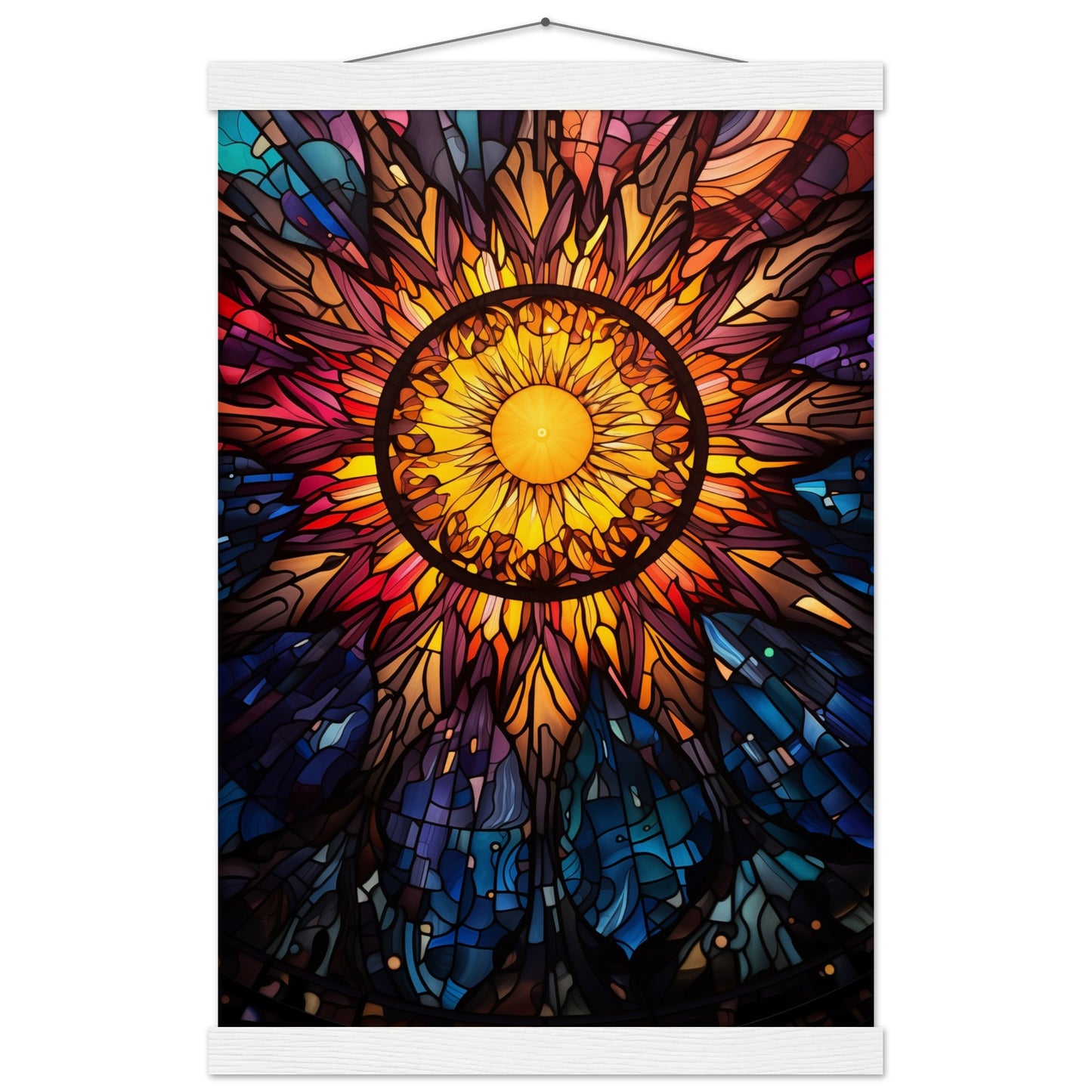 Sun Burst Poster with Hanger