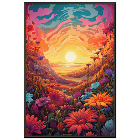 Pollen Sunset Metal Framed Poster