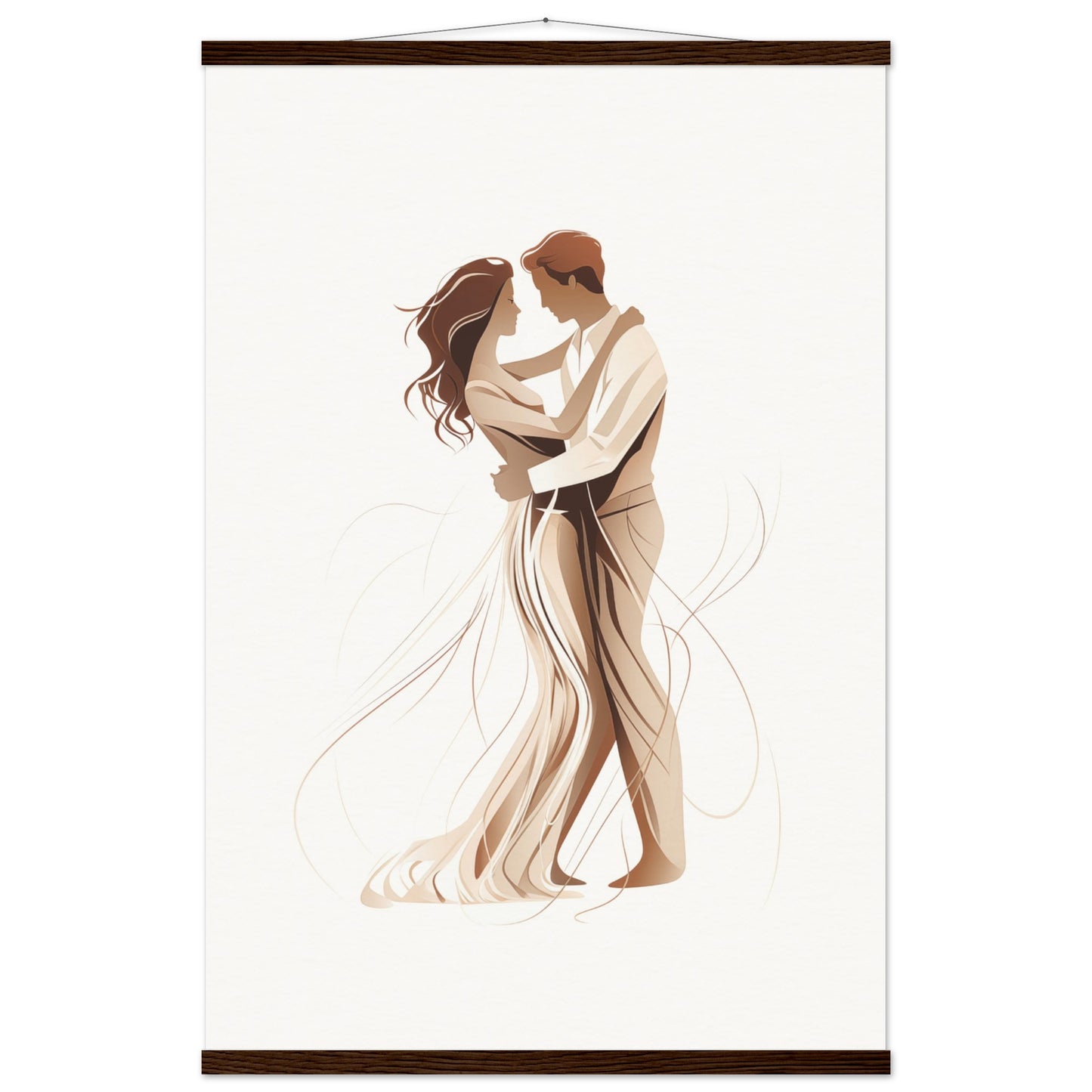 Dancing Couple Poster with Hanger