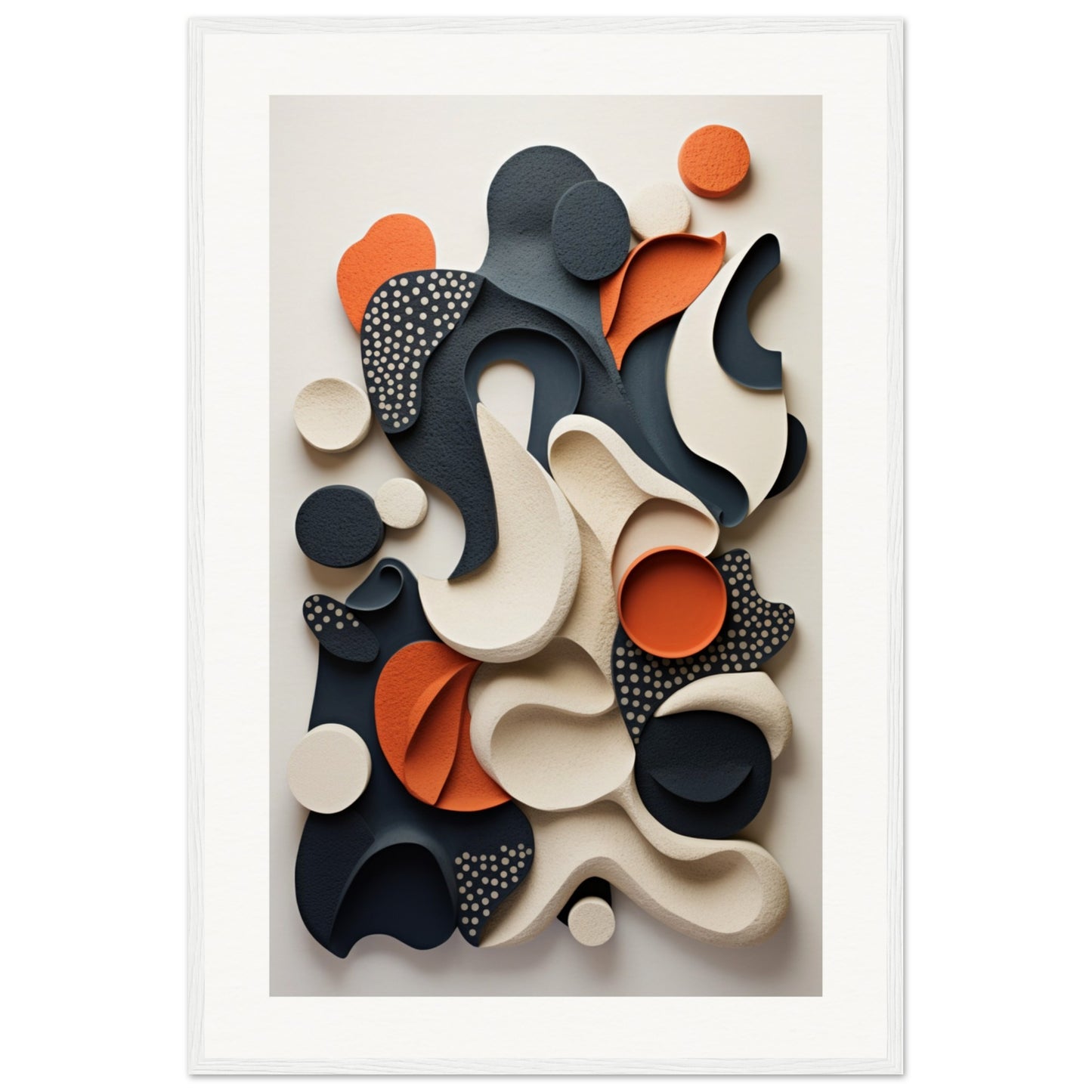 Texture Morph Wooden Framed Poster