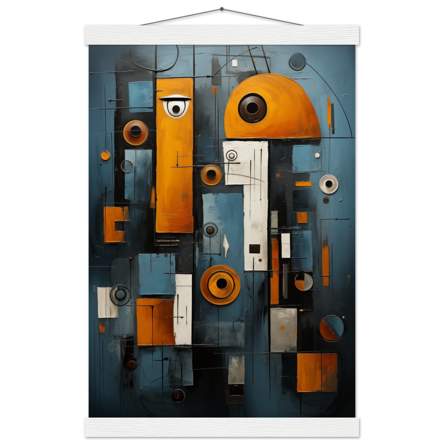 Abstract Gaze Poster with Hanger