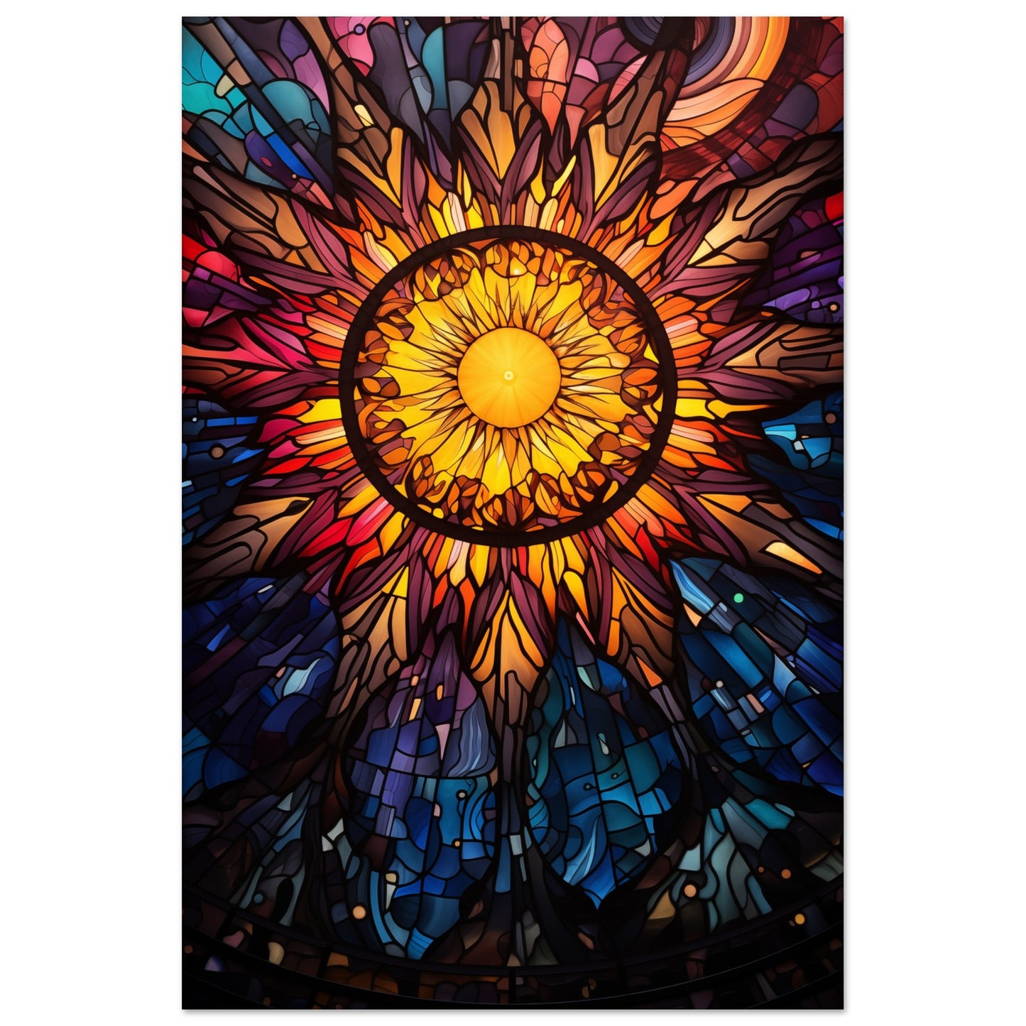 Sun Burst Aluminum Print