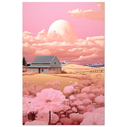 Bubblegum Farm Aluminum Print