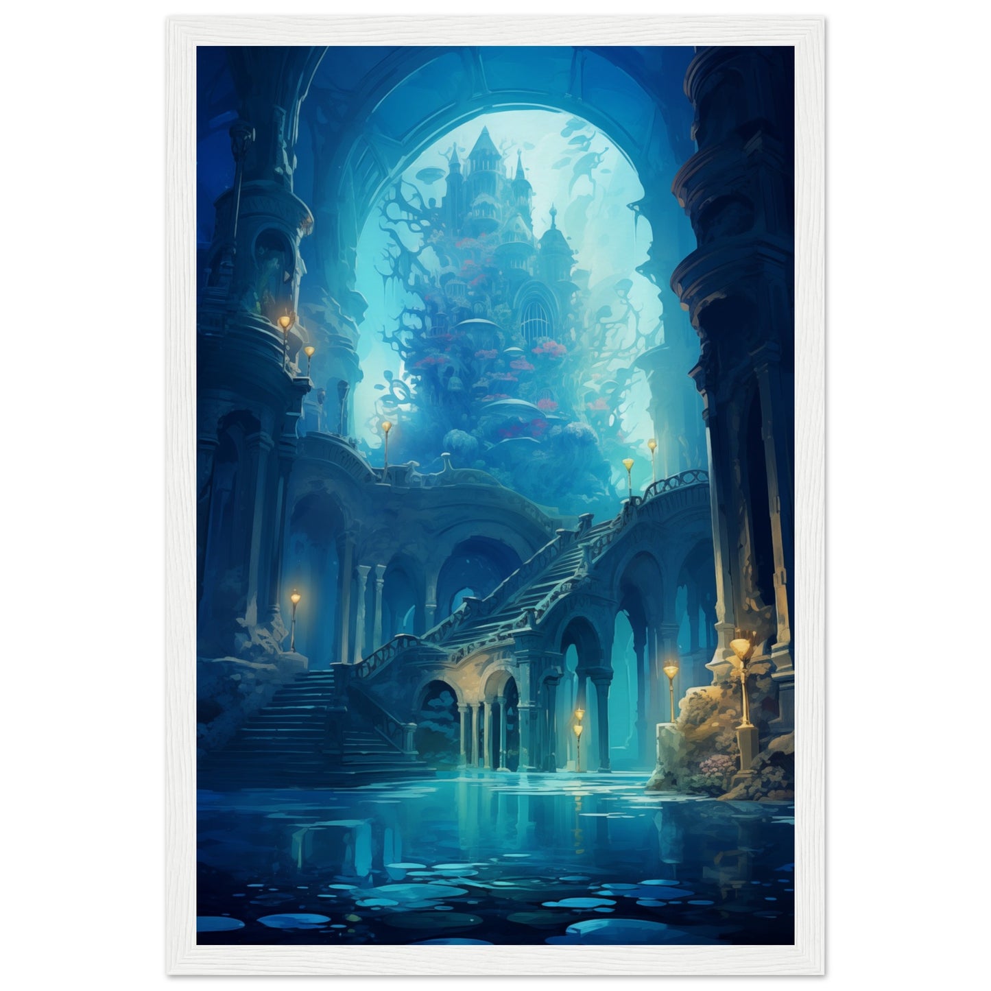 Enchanted Abyss Wooden Framed Poster