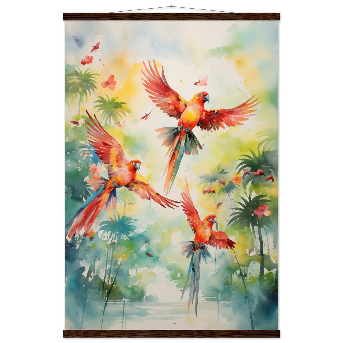 Feathered Palette Poster with Hanger