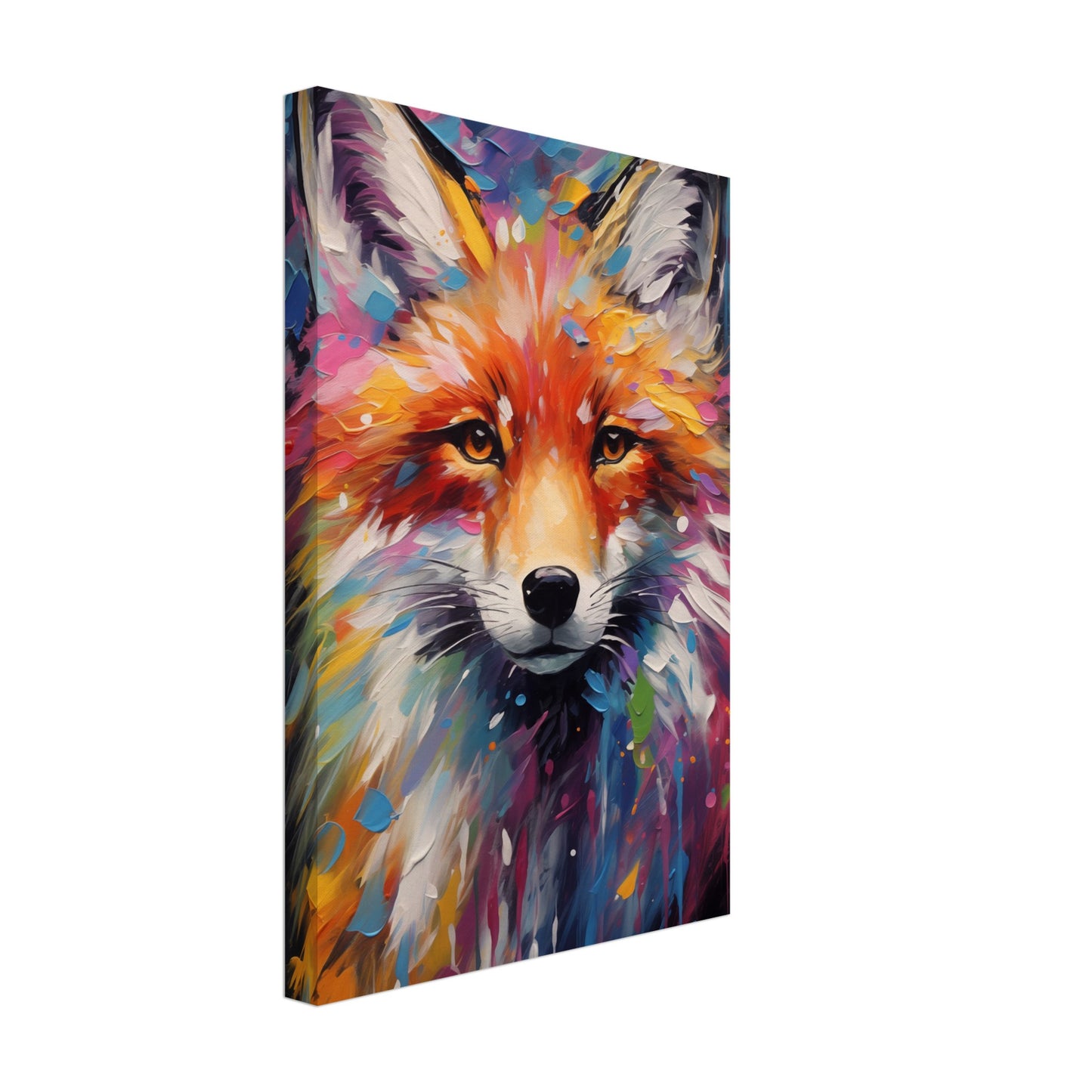 Foxy Splatter Canvas