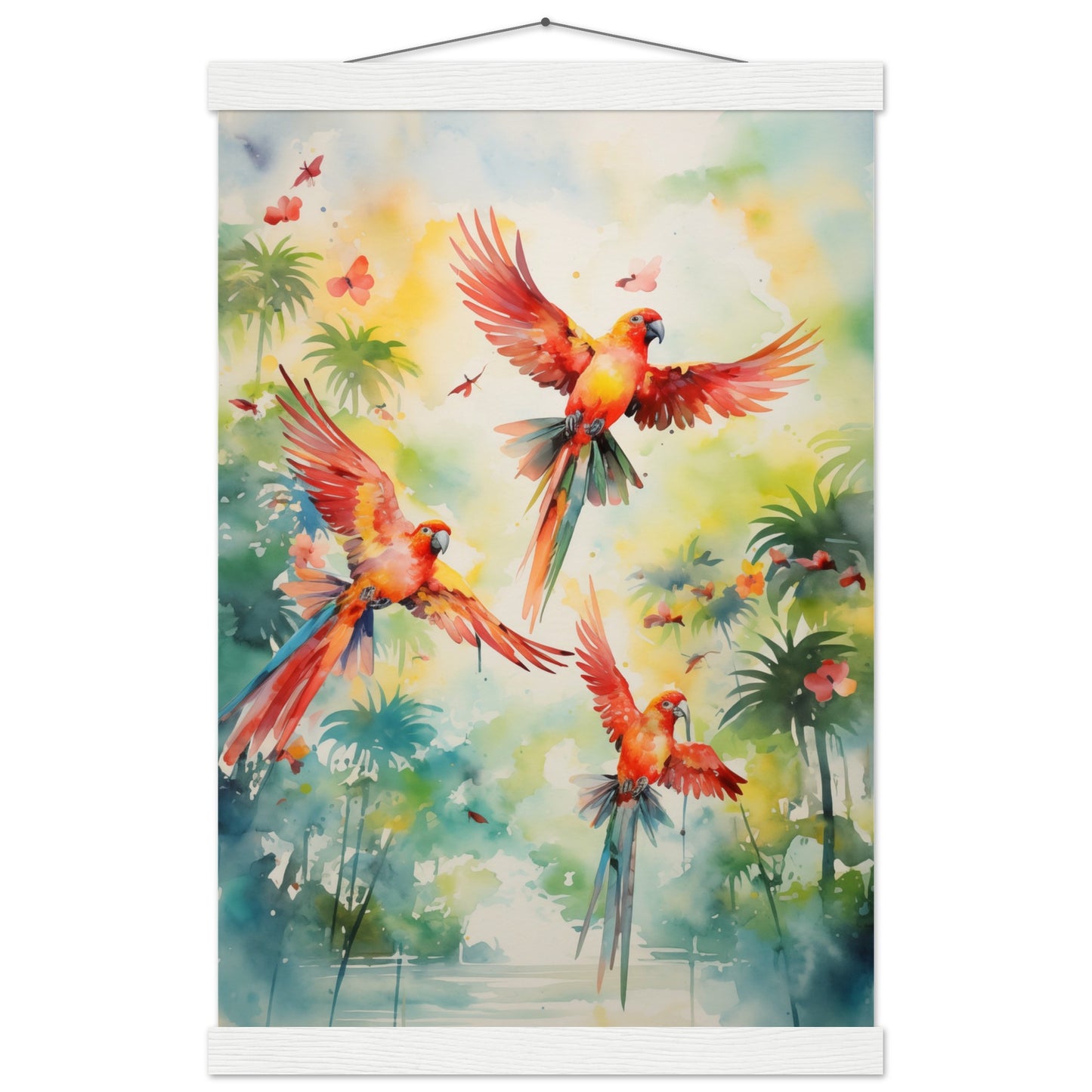 Feathered Palette Poster with Hanger