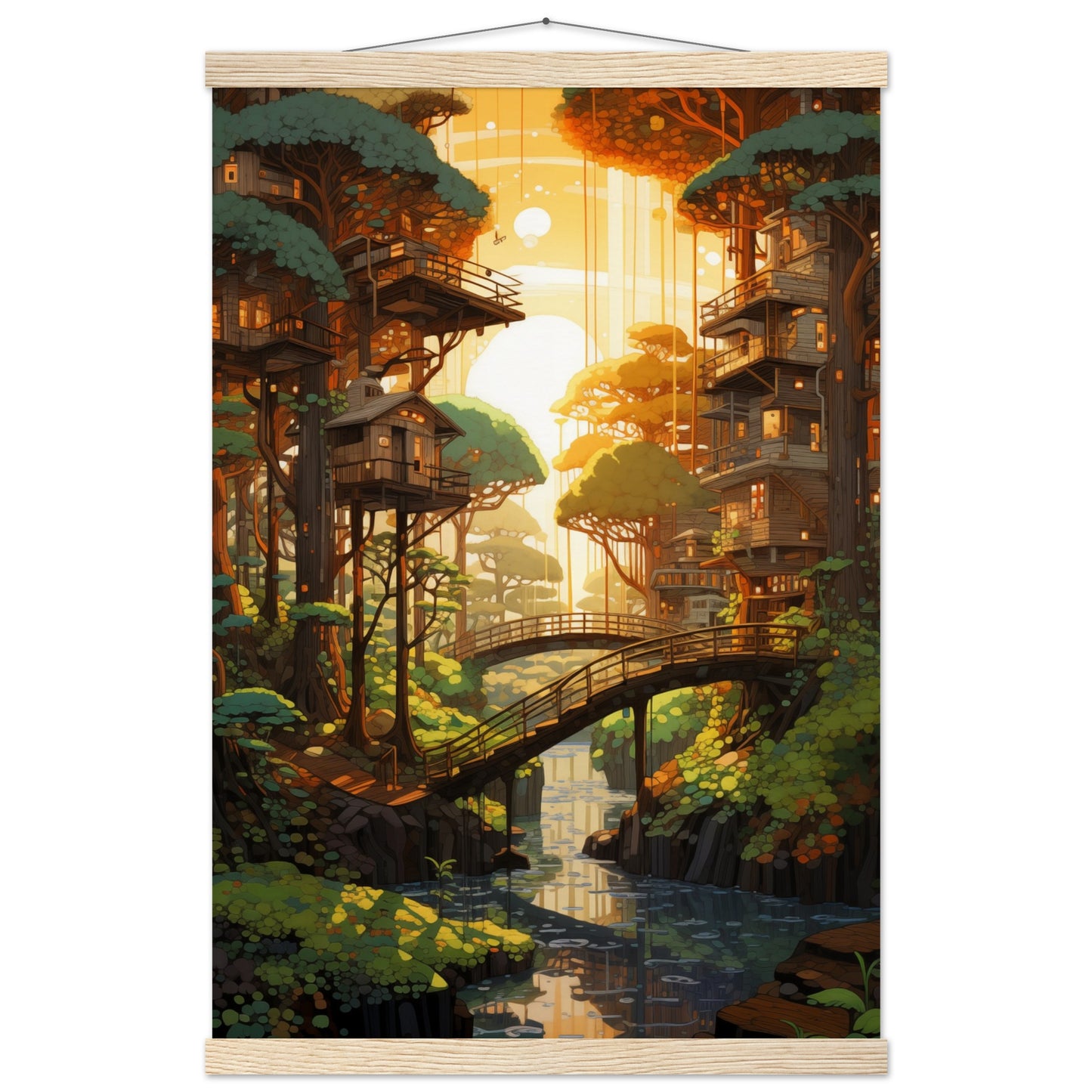 Woodland Whispers Poster with Hanger