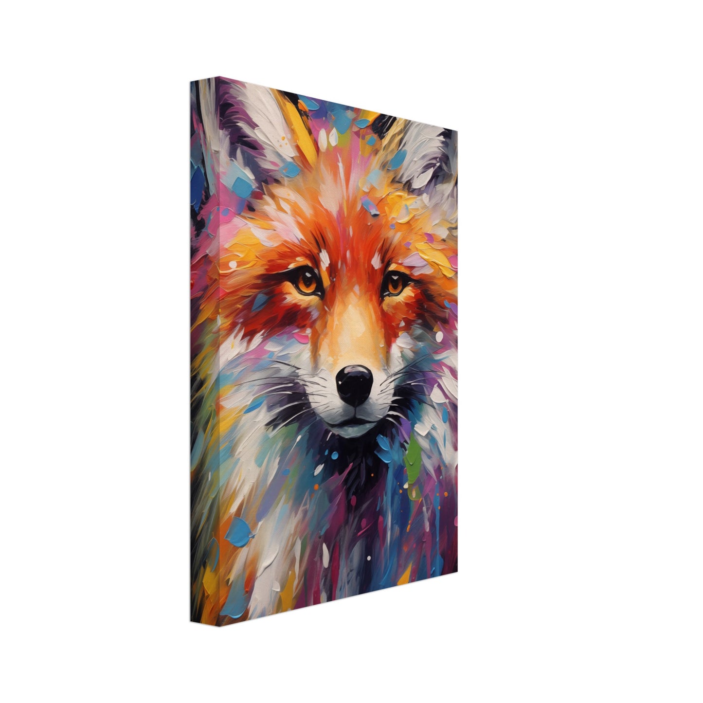 Foxy Splatter Canvas