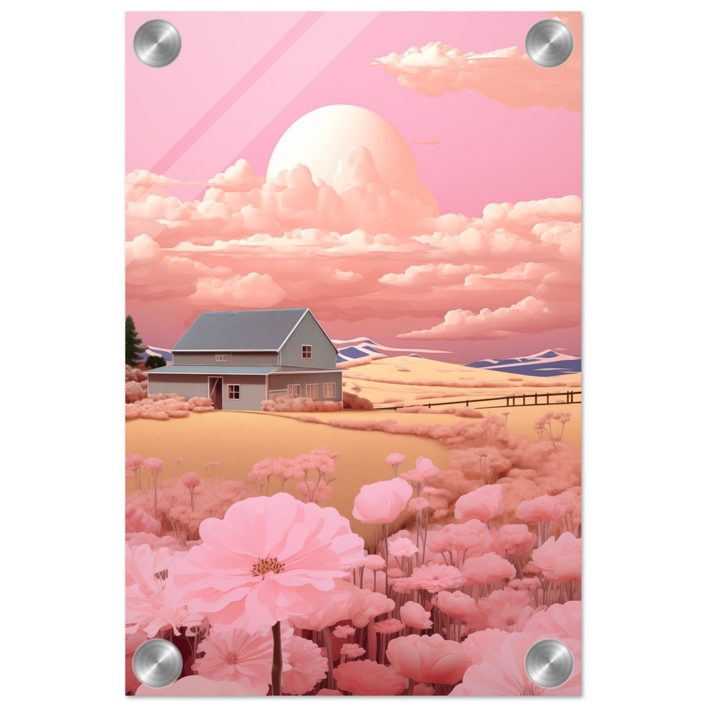 Bubblegum Farm Acrylic Print