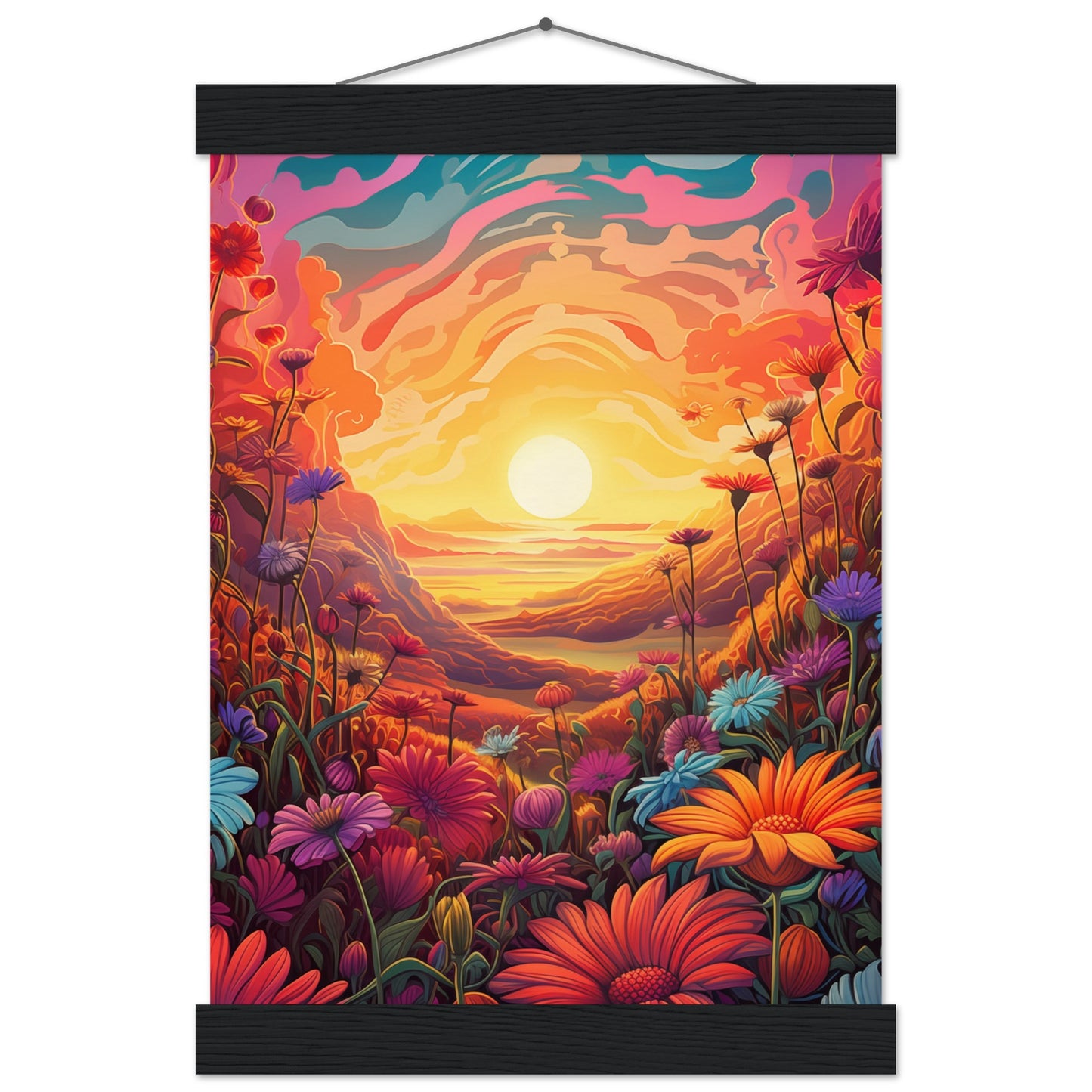 Pollen Sunset Poster with Hanger