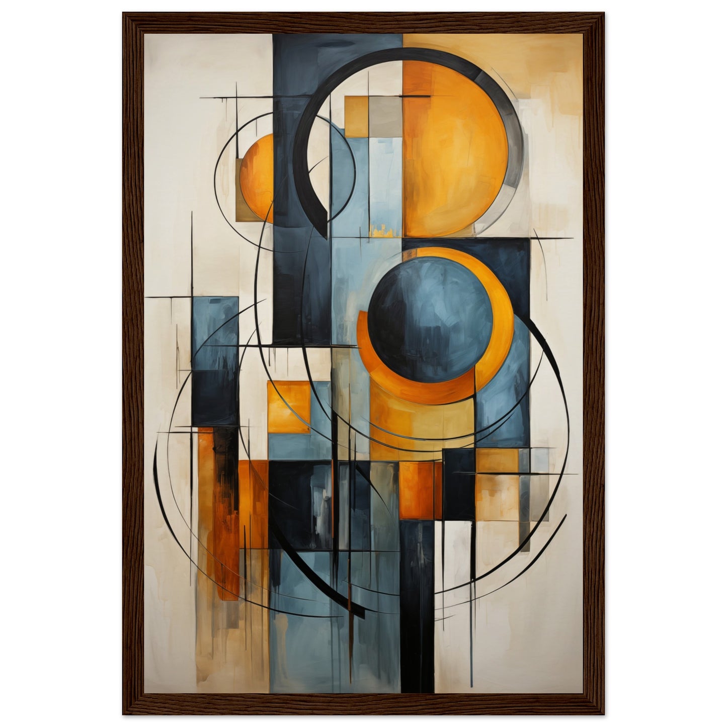 Brushed Autumn Wooden Framed Poster