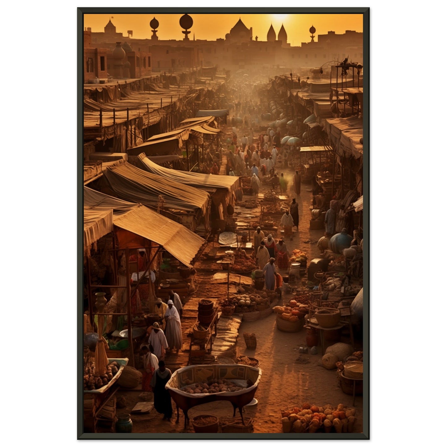 Luxor Market Metal Framed Poster