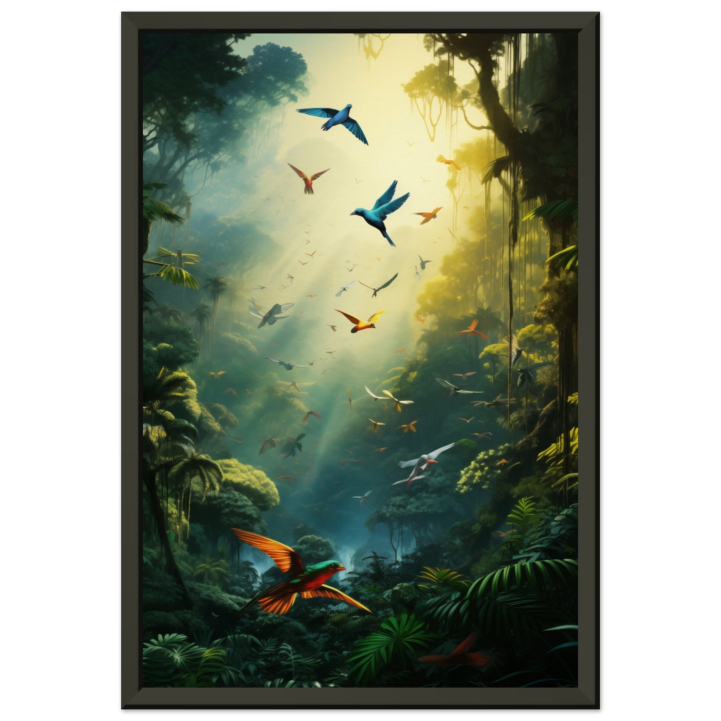 Feathered Finesse Metal Framed Poster