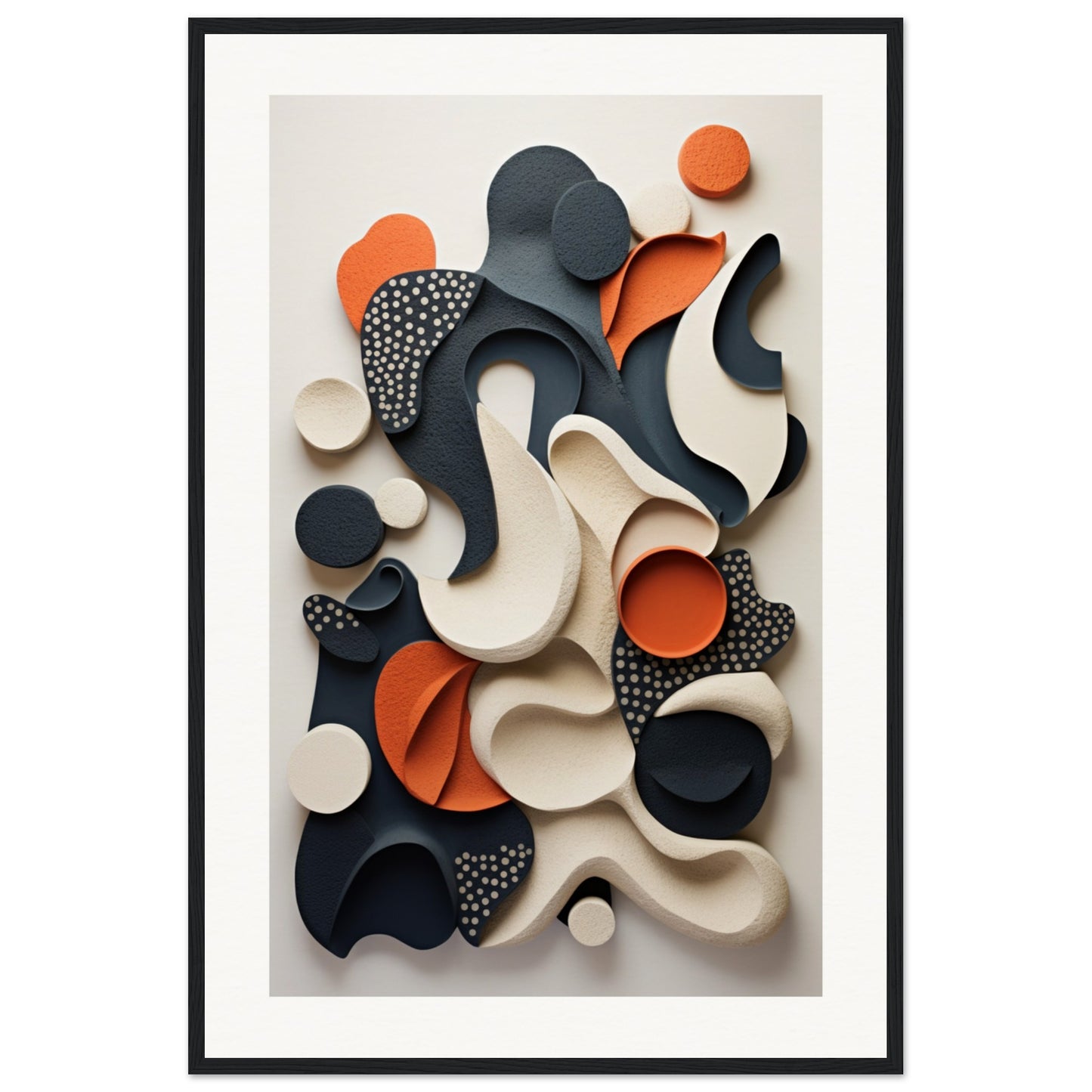 Texture Morph Wooden Framed Poster