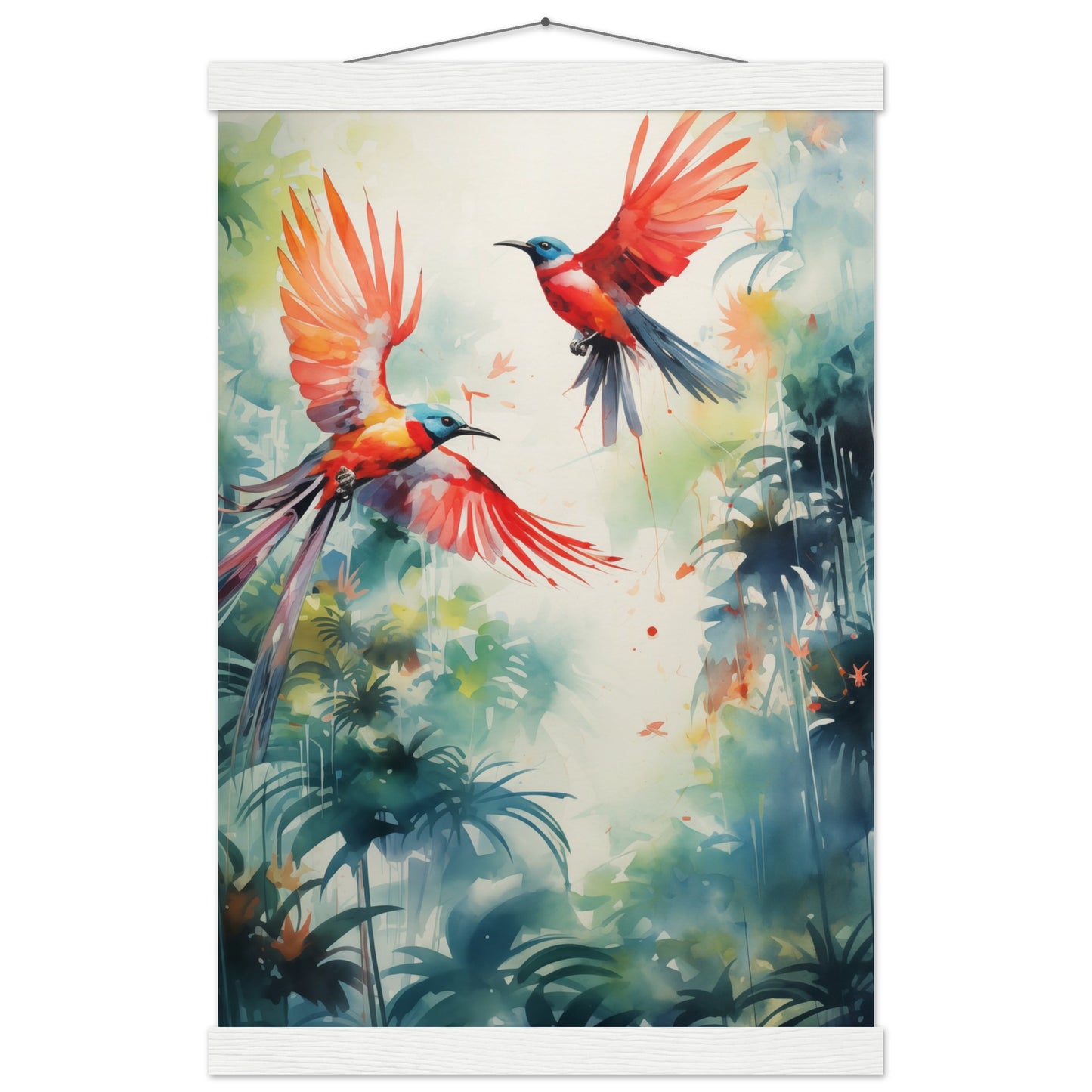 Humming Hues Poster with Hanger