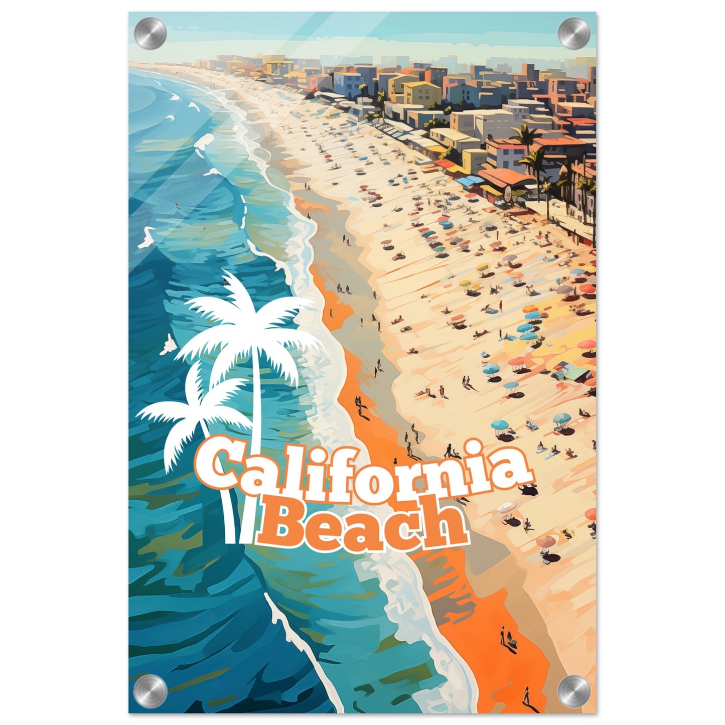 California Beach Acrylic Print