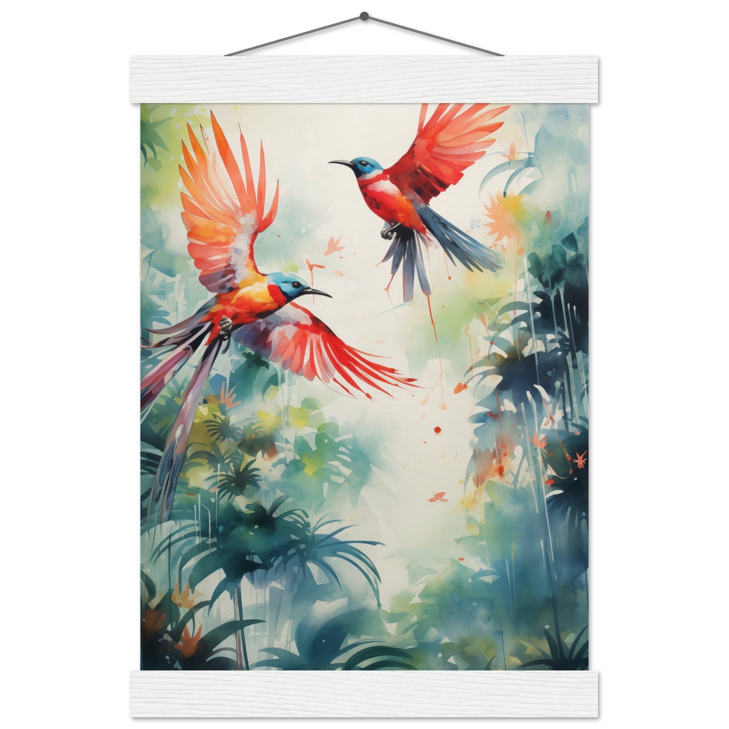 Humming Hues Poster with Hanger