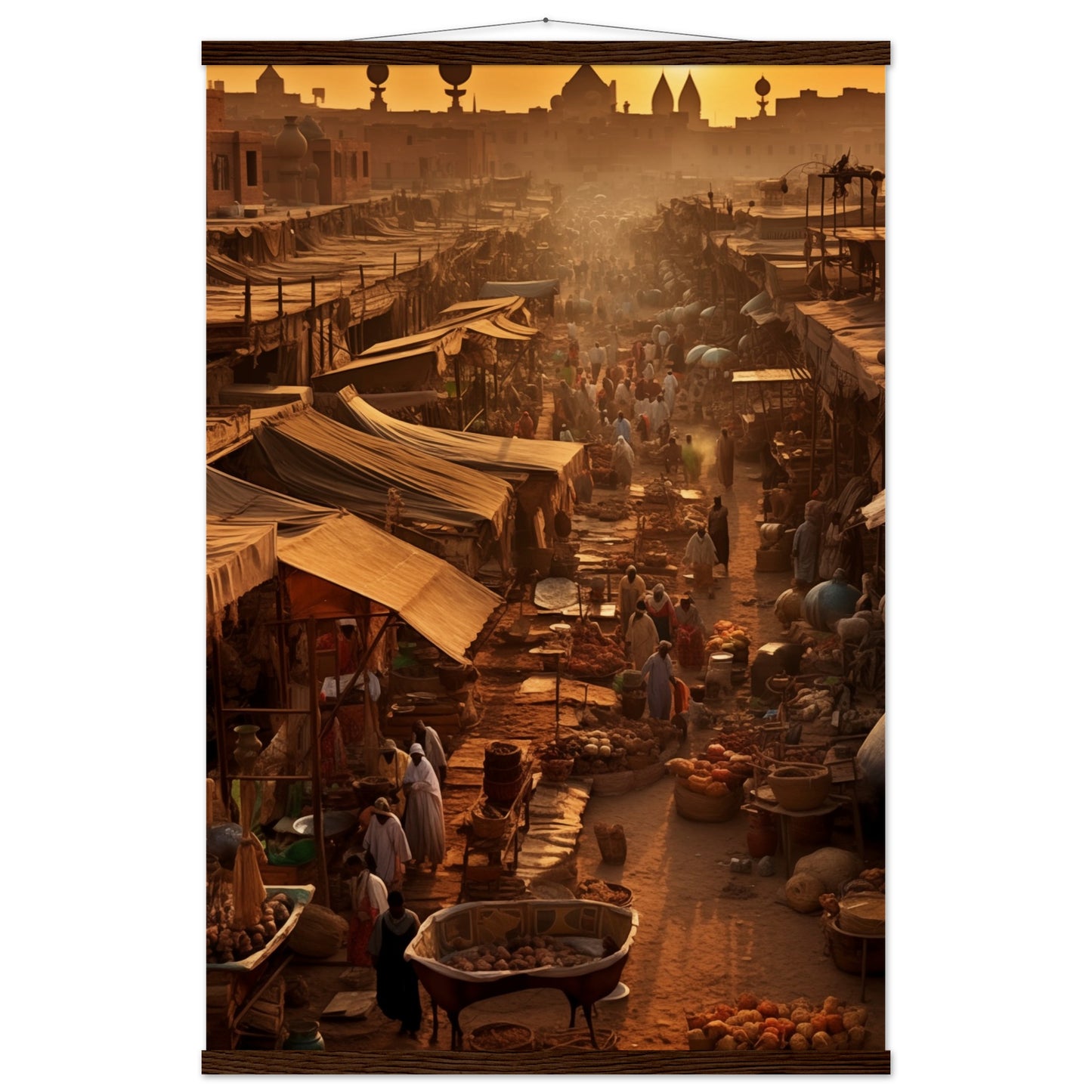 Luxor Market Poster with Hanger