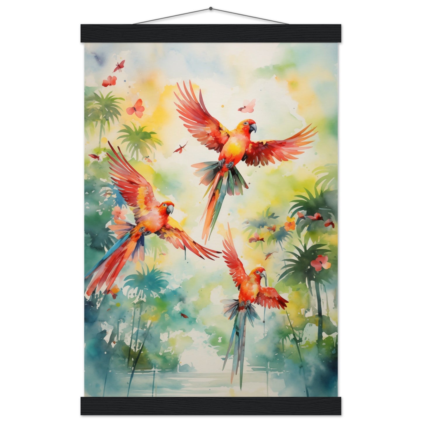 Feathered Palette Poster with Hanger