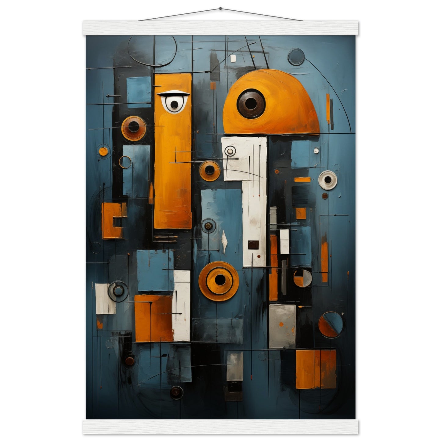 Abstract Gaze Poster with Hanger