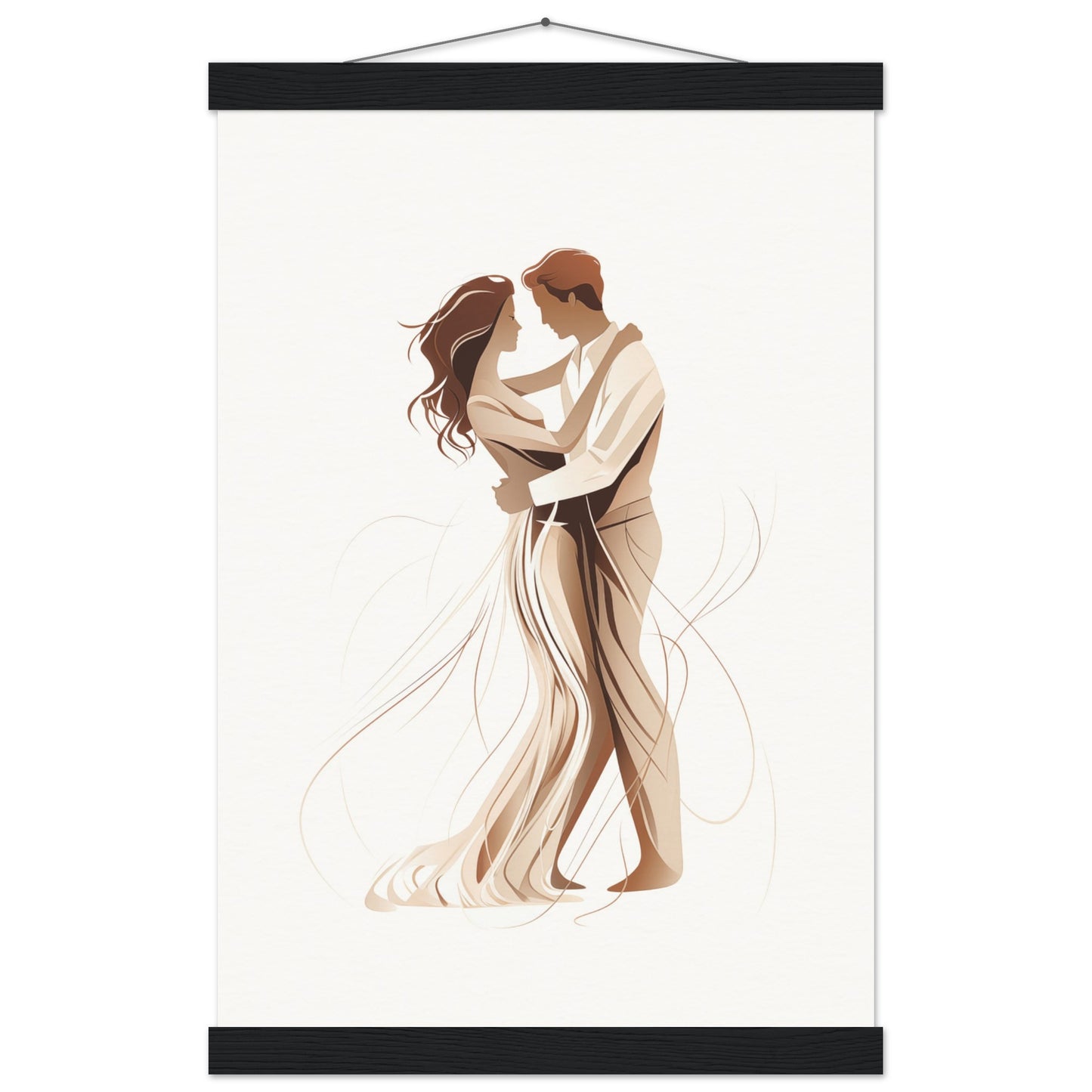 Dancing Couple Poster with Hanger