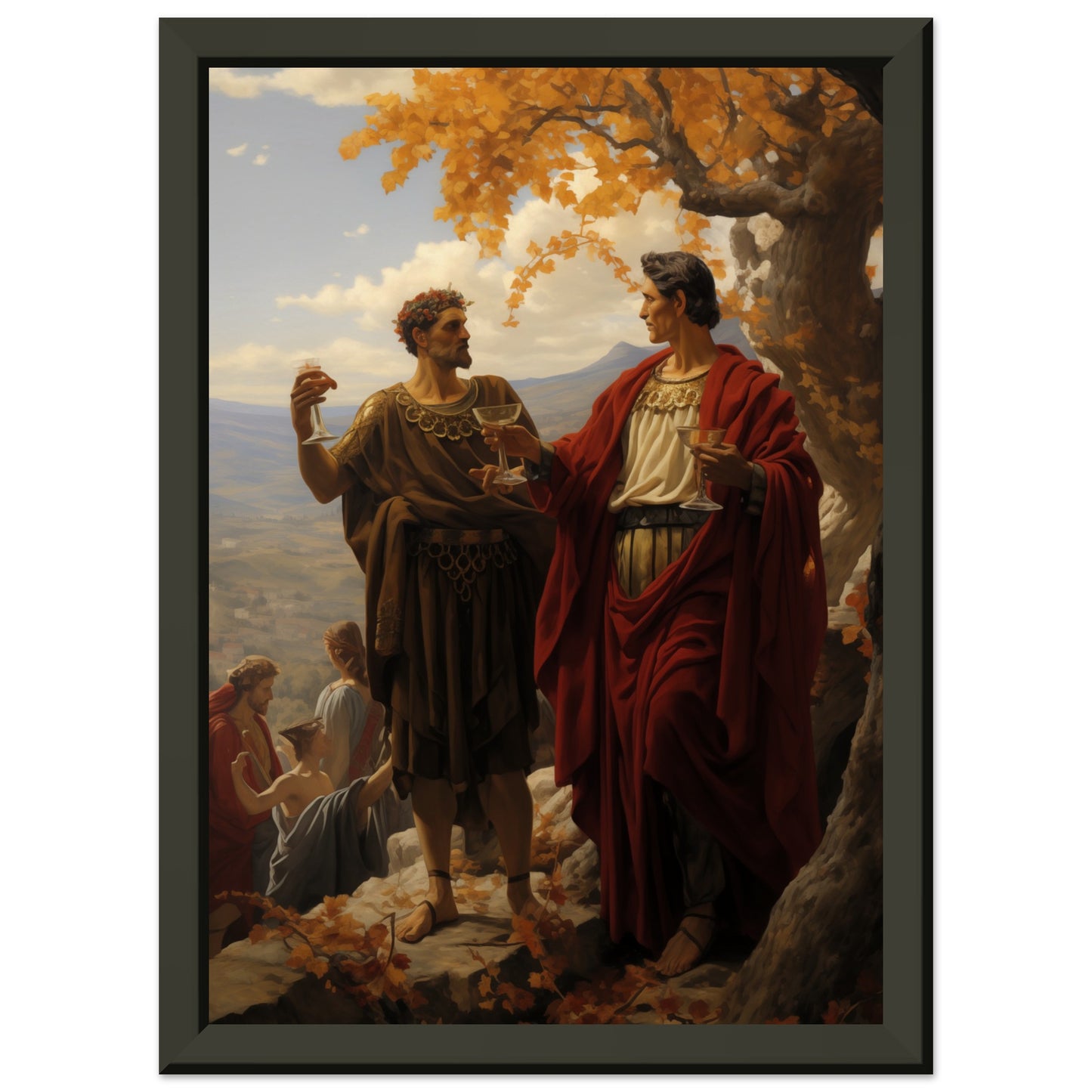 Socratic Exchange Metal Framed Poster