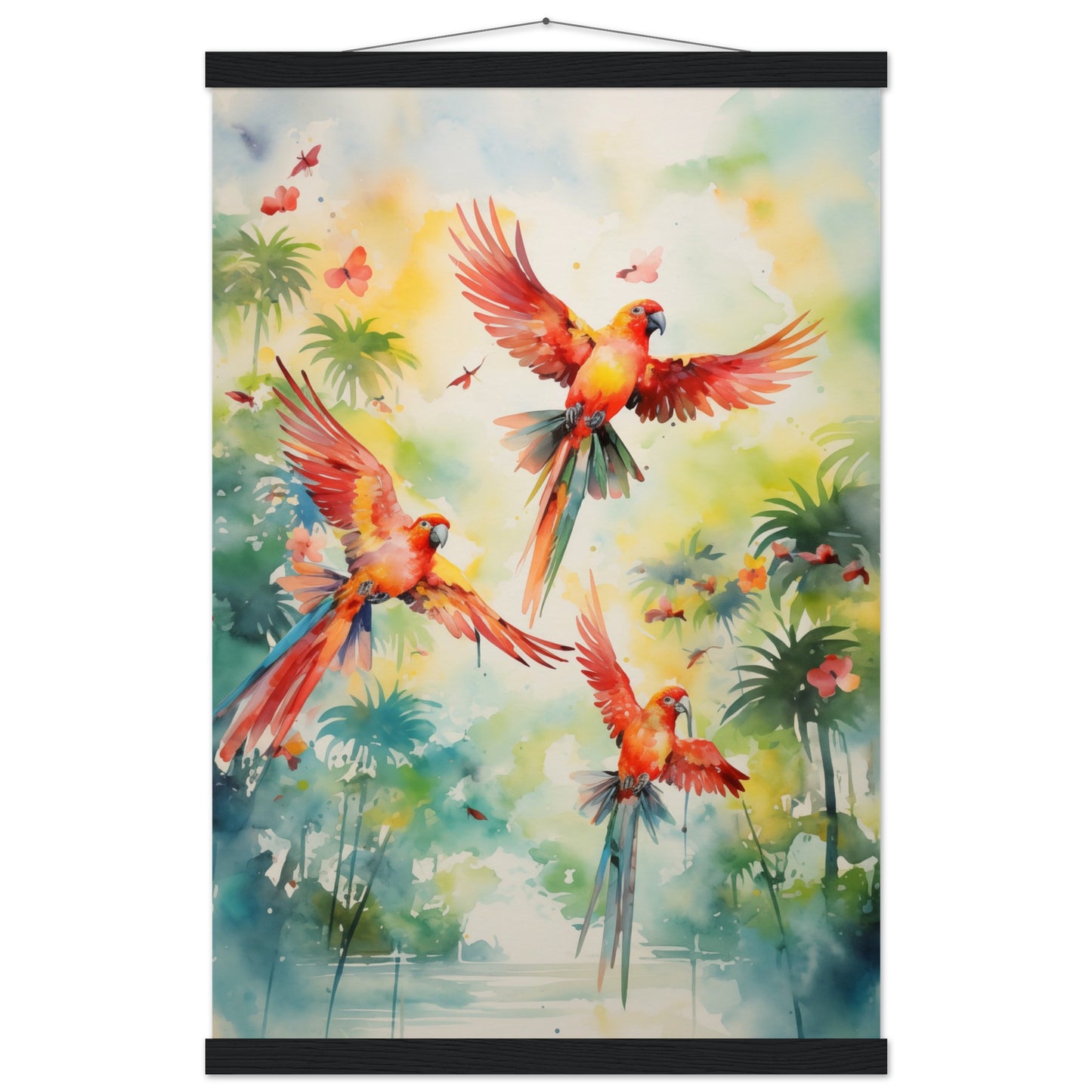 Feathered Palette Poster with Hanger