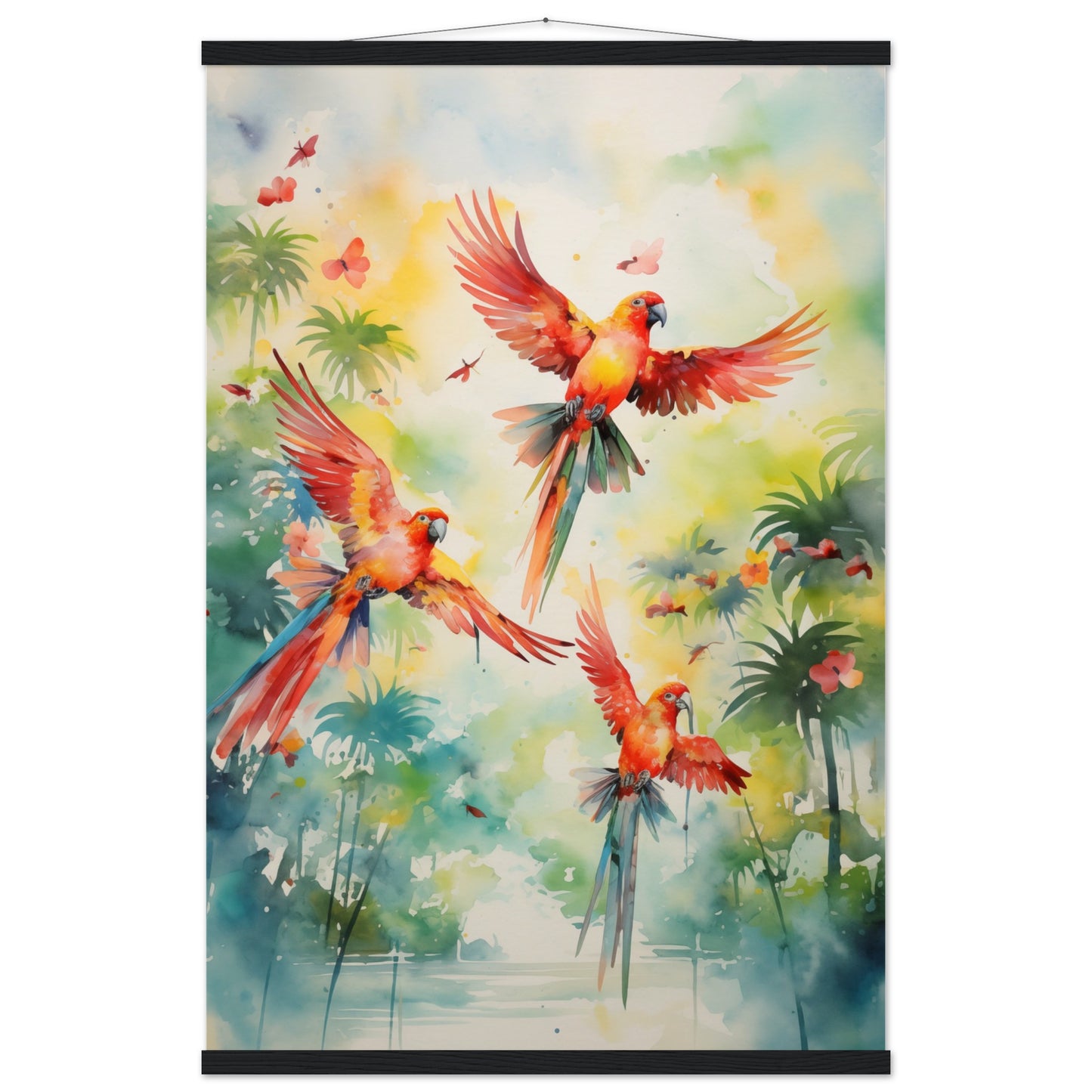 Feathered Palette Poster with Hanger