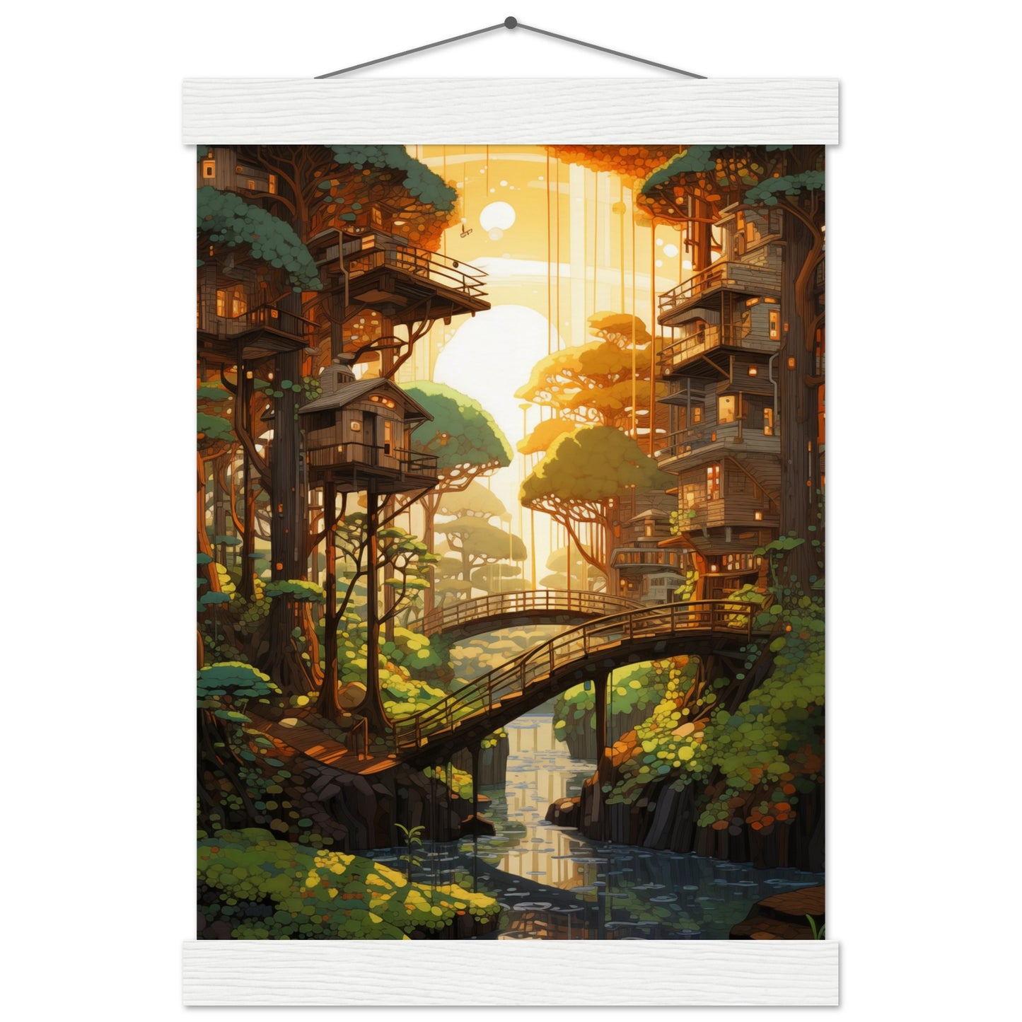 Woodland Whispers Poster with Hanger