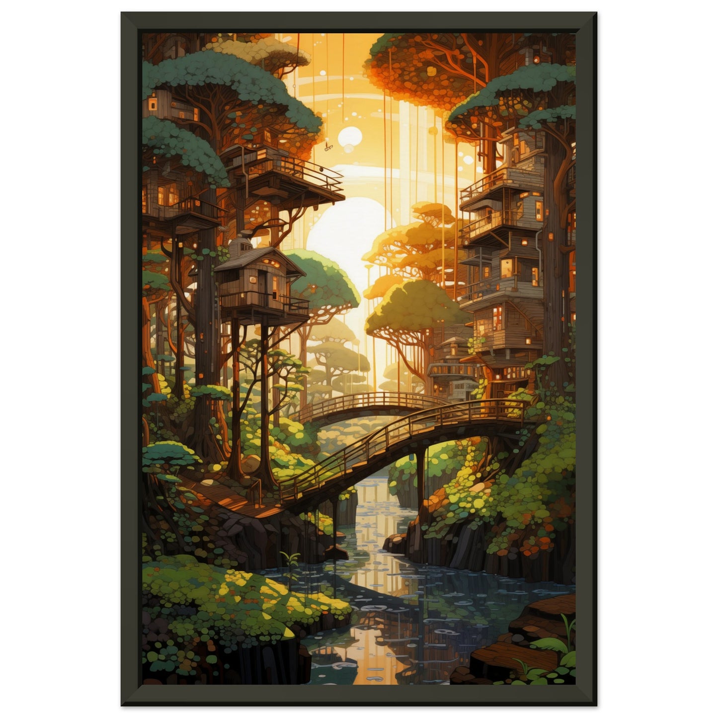 Woodland Whispers Metal Framed Poster