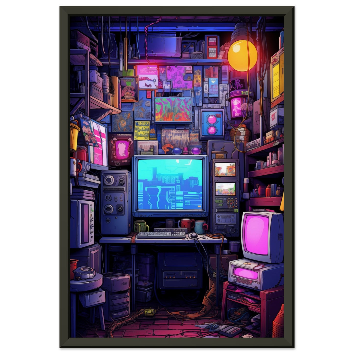 Pixel Lair Metal Framed Poster