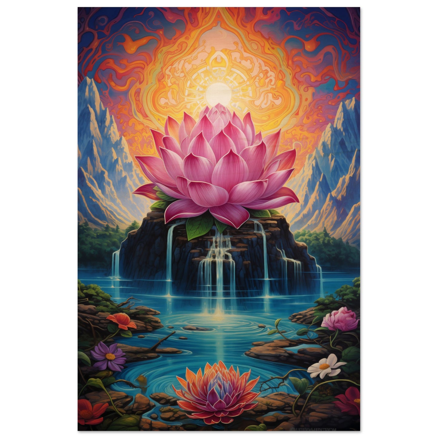 Lotus Blossom Wood Print