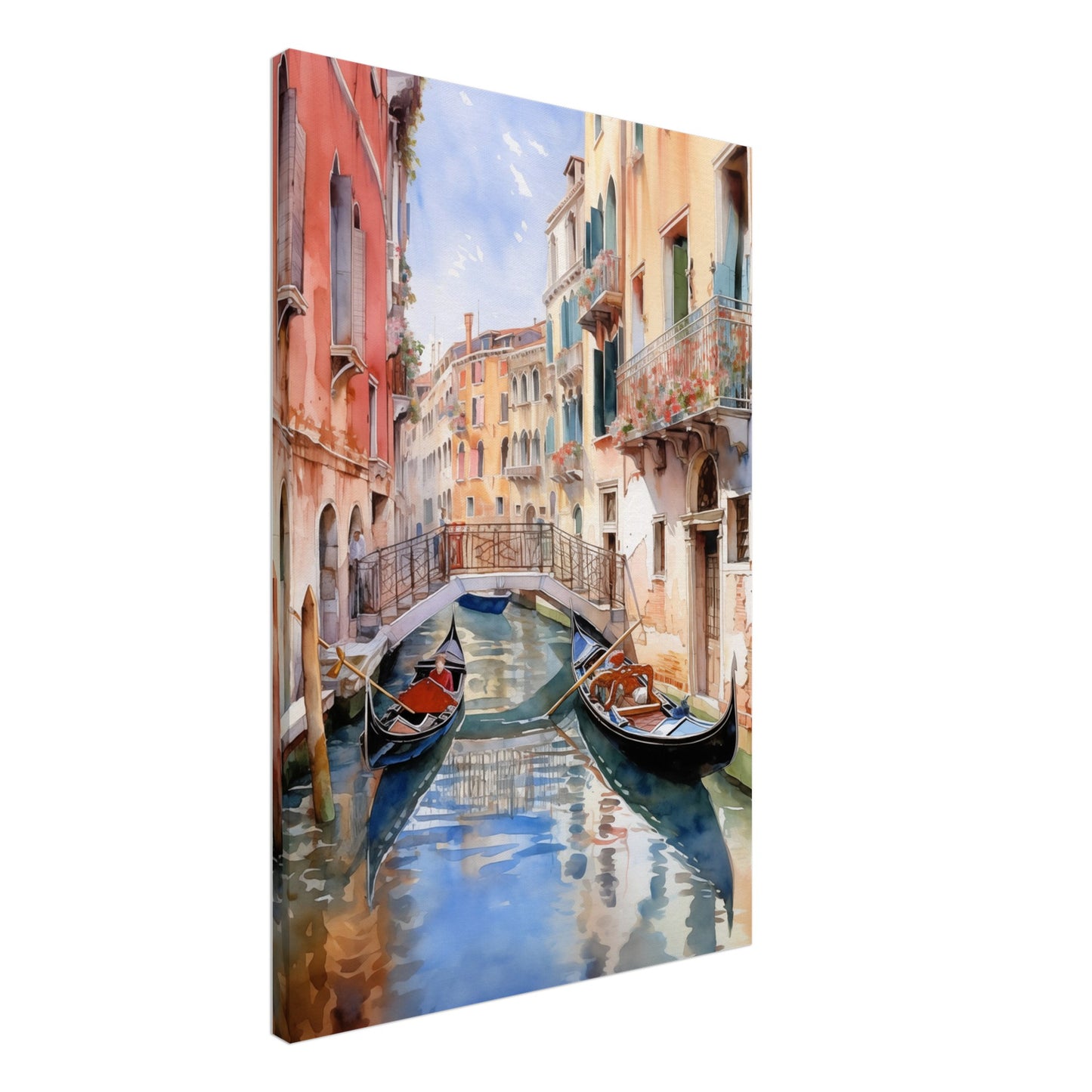 Watercolor Venice Italy Canvas