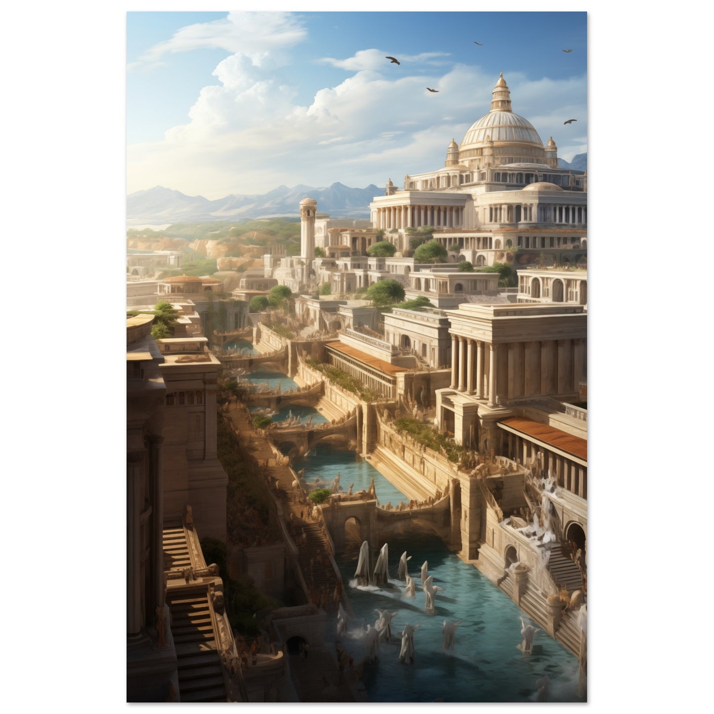 Ancient Roman City Aluminum Print